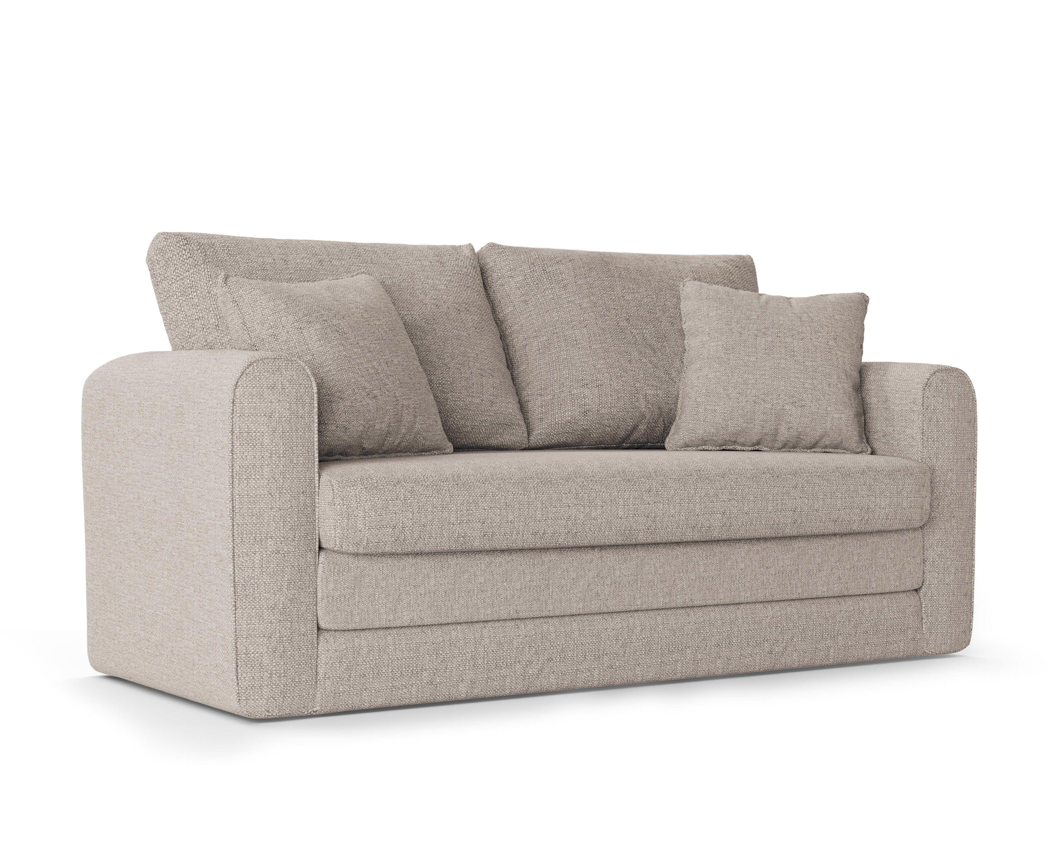 Sofa 2-osobowa z funkcją spania LIDO jasnoszary Micadoni    Eye on Design