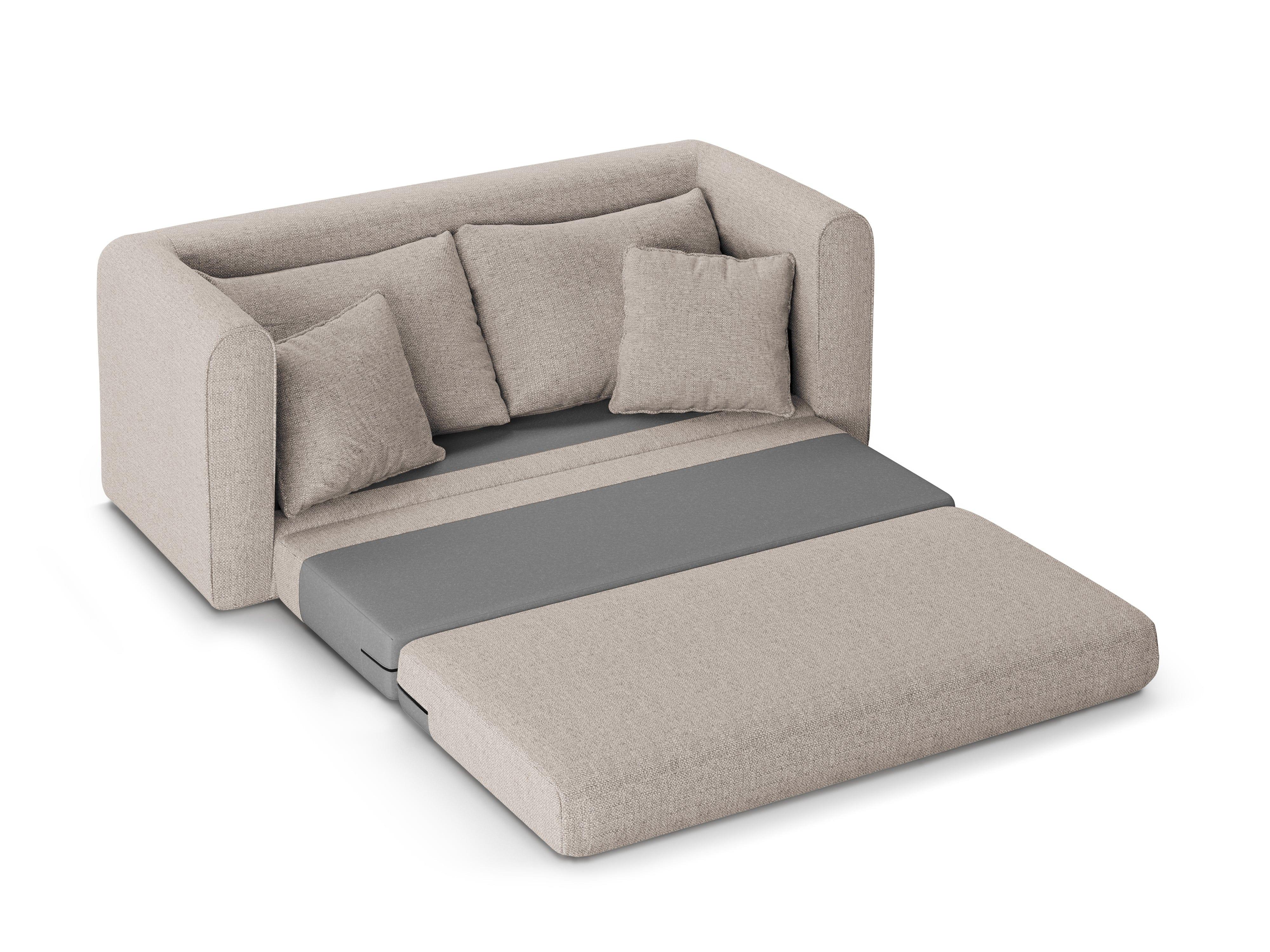 Sofa 2-osobowa z funkcją spania LIDO jasnoszary Micadoni    Eye on Design