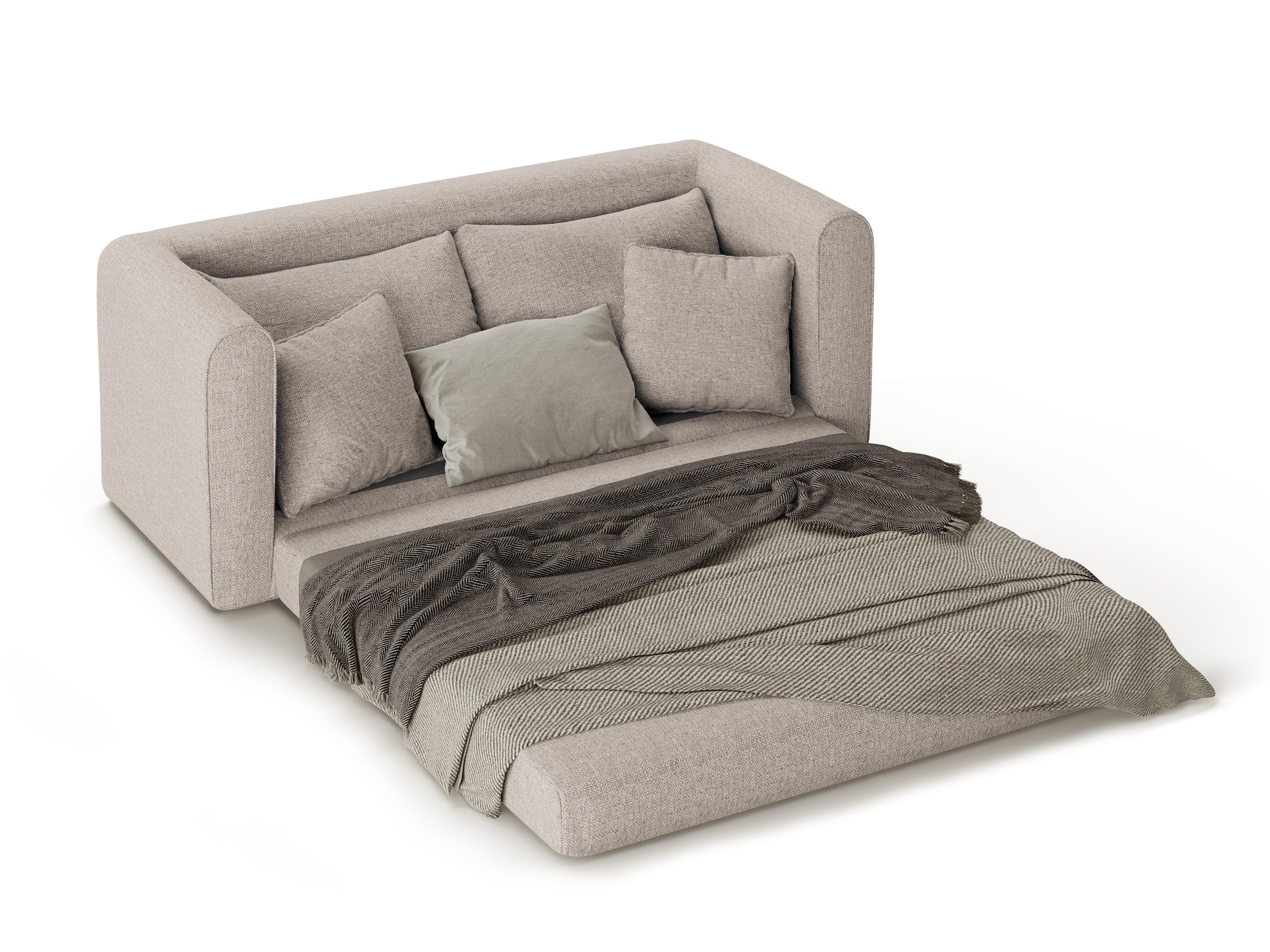 Sofa 2-osobowa z funkcją spania LIDO jasnoszary Micadoni    Eye on Design