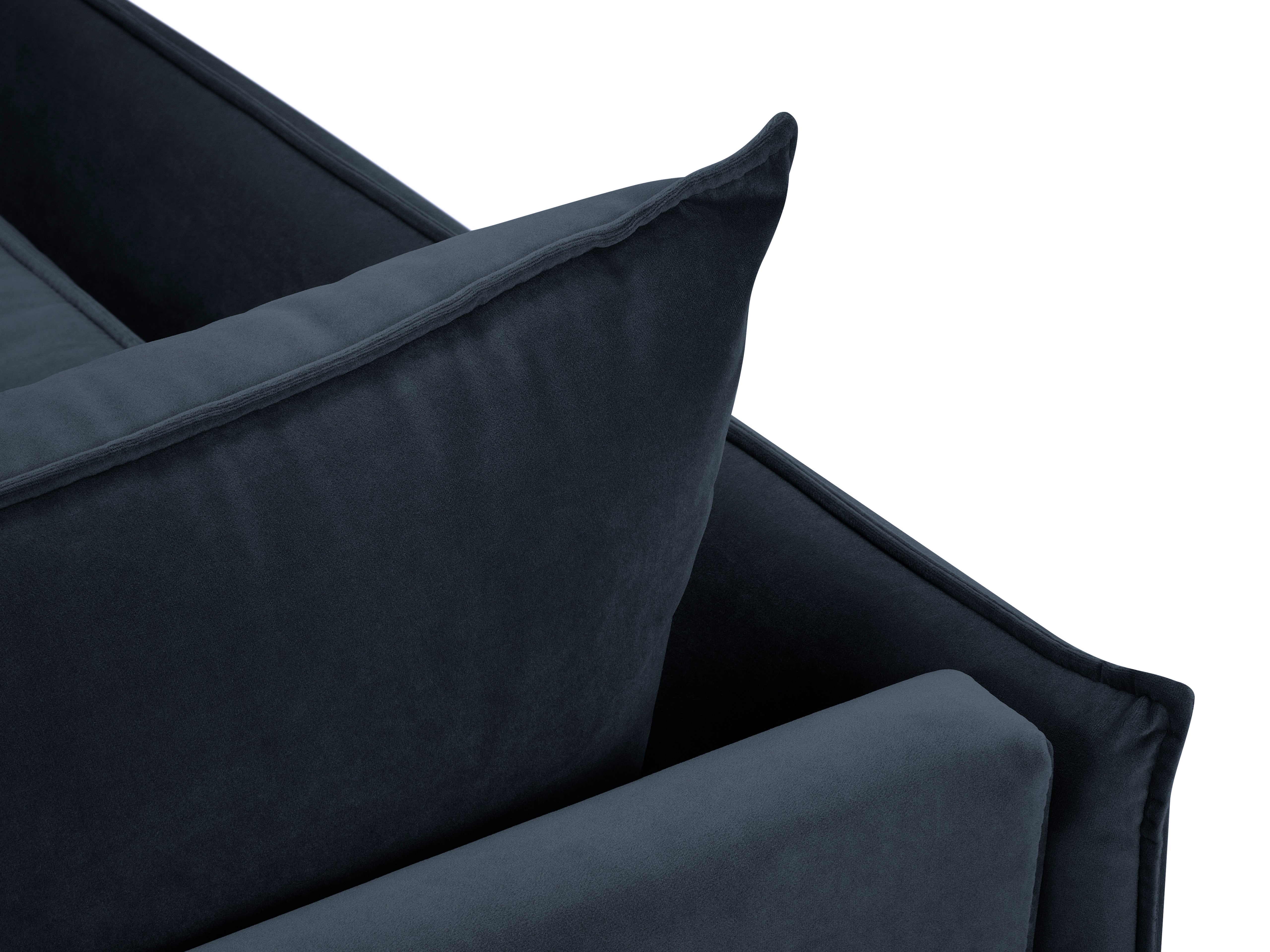 Dark -blue gloss sofa
