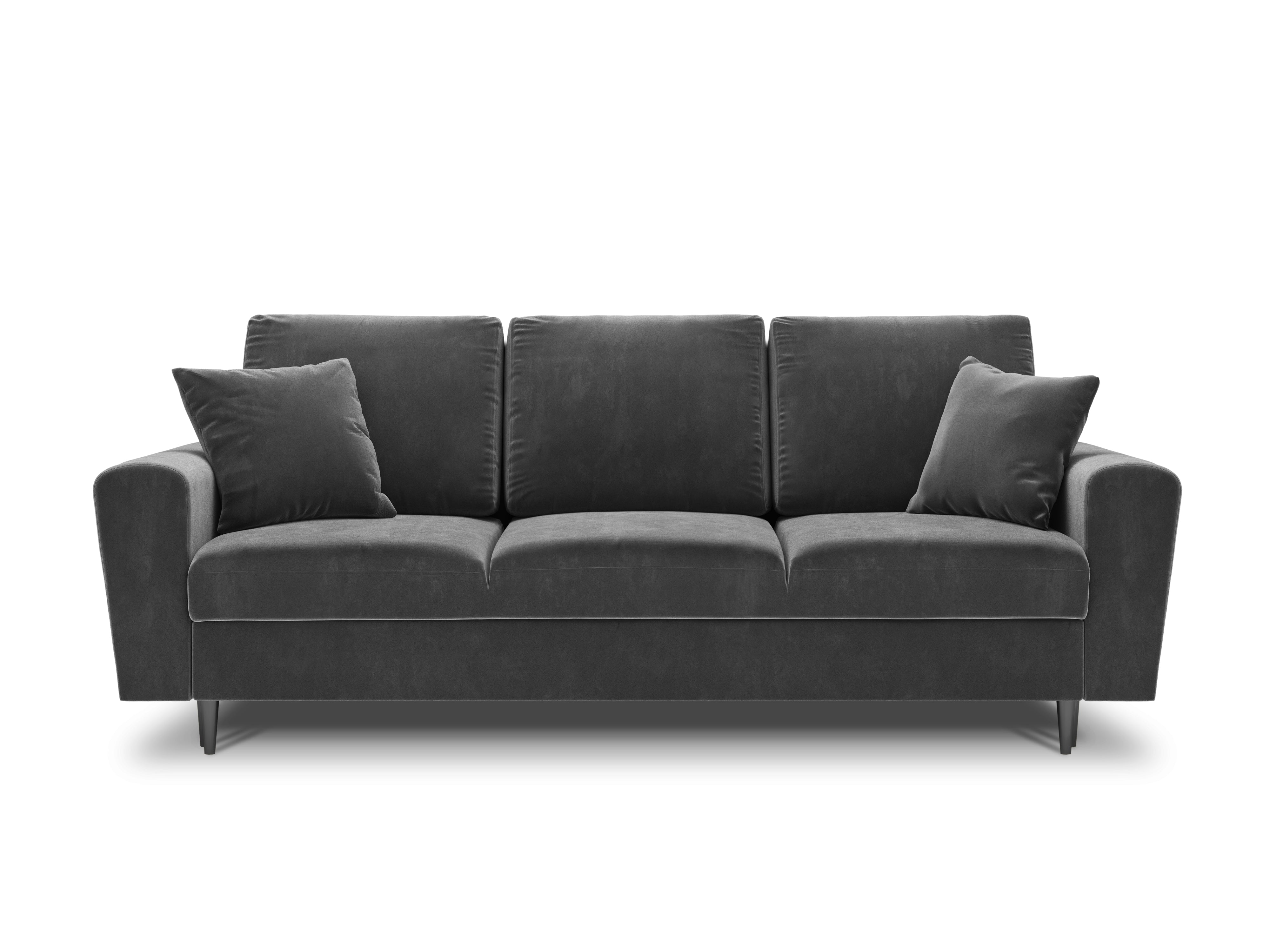 Sofa with glossy light gray