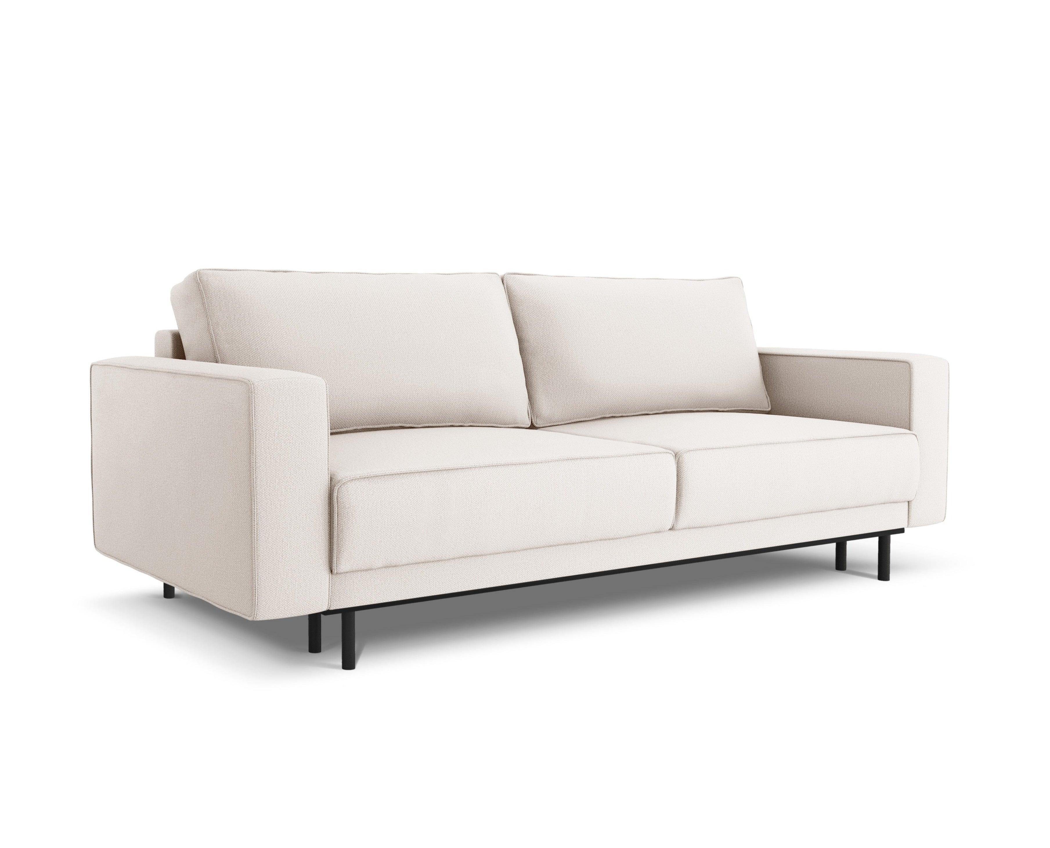 Sofa z funkcją spania CARO jasnobeżowy Micadoni    Eye on Design