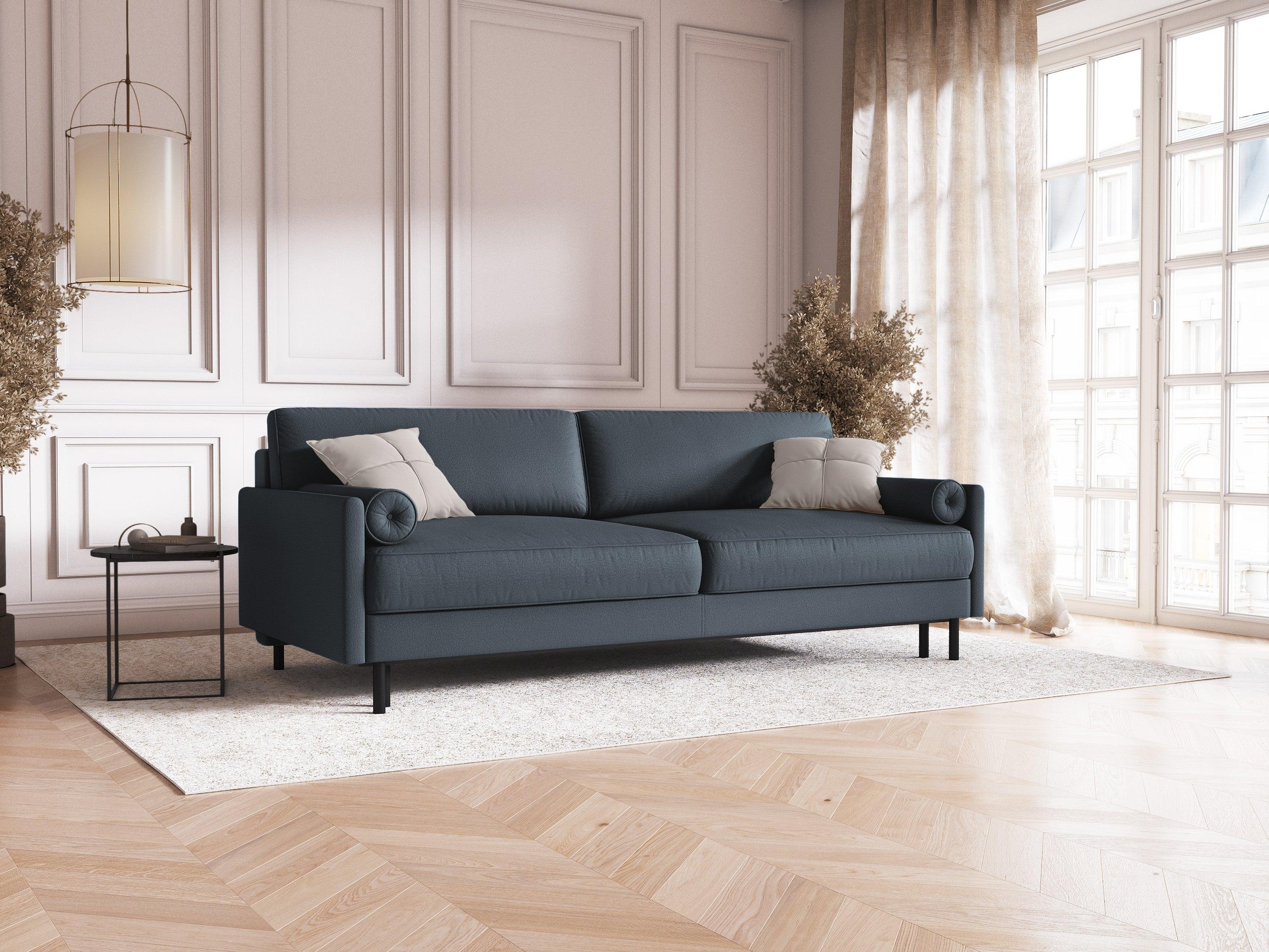 Sofa z funkcją spania SCOTT niebieski Micadoni    Eye on Design