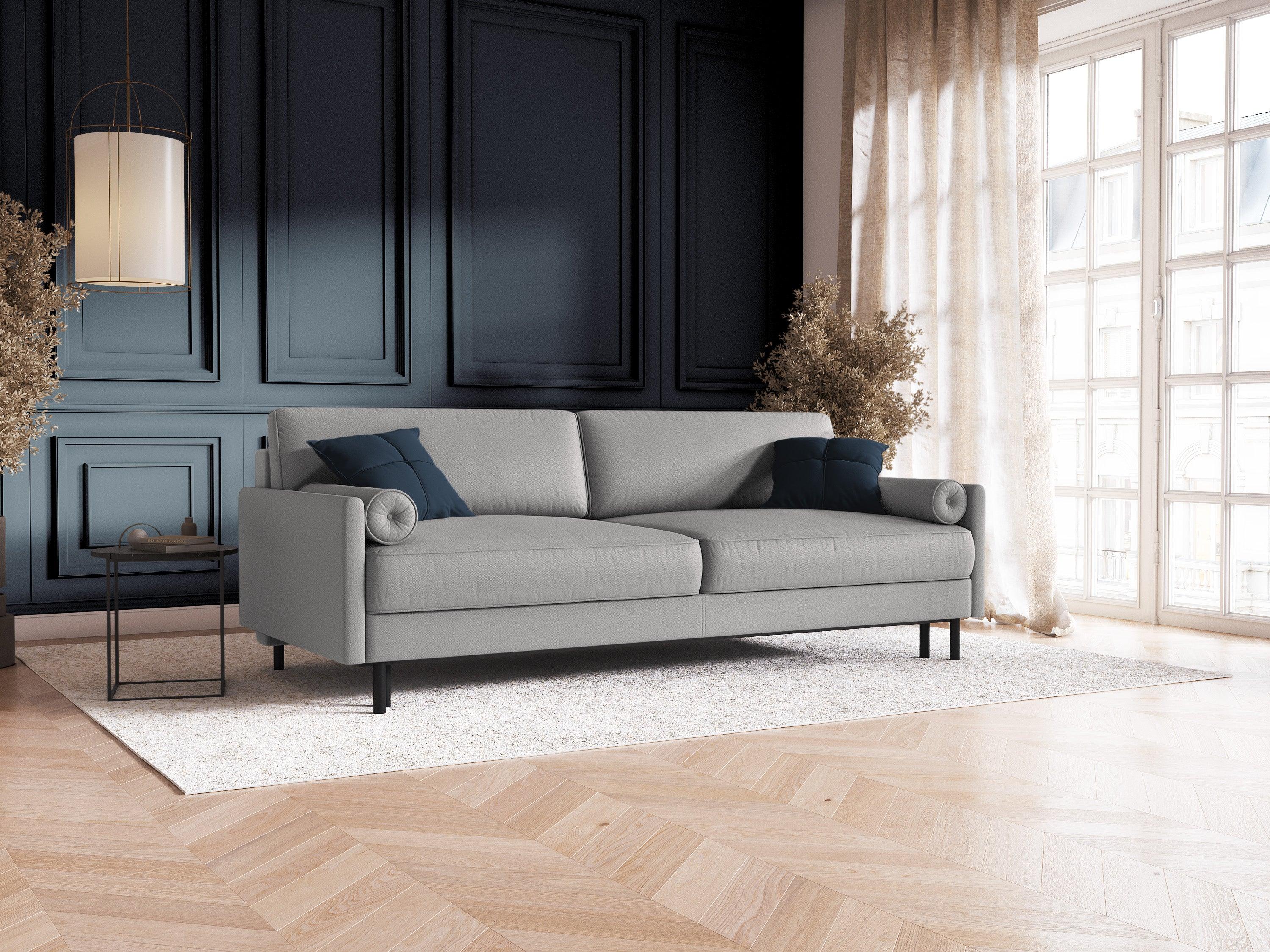 Sofa z funkcją spania SCOTT jasnoszary Micadoni    Eye on Design