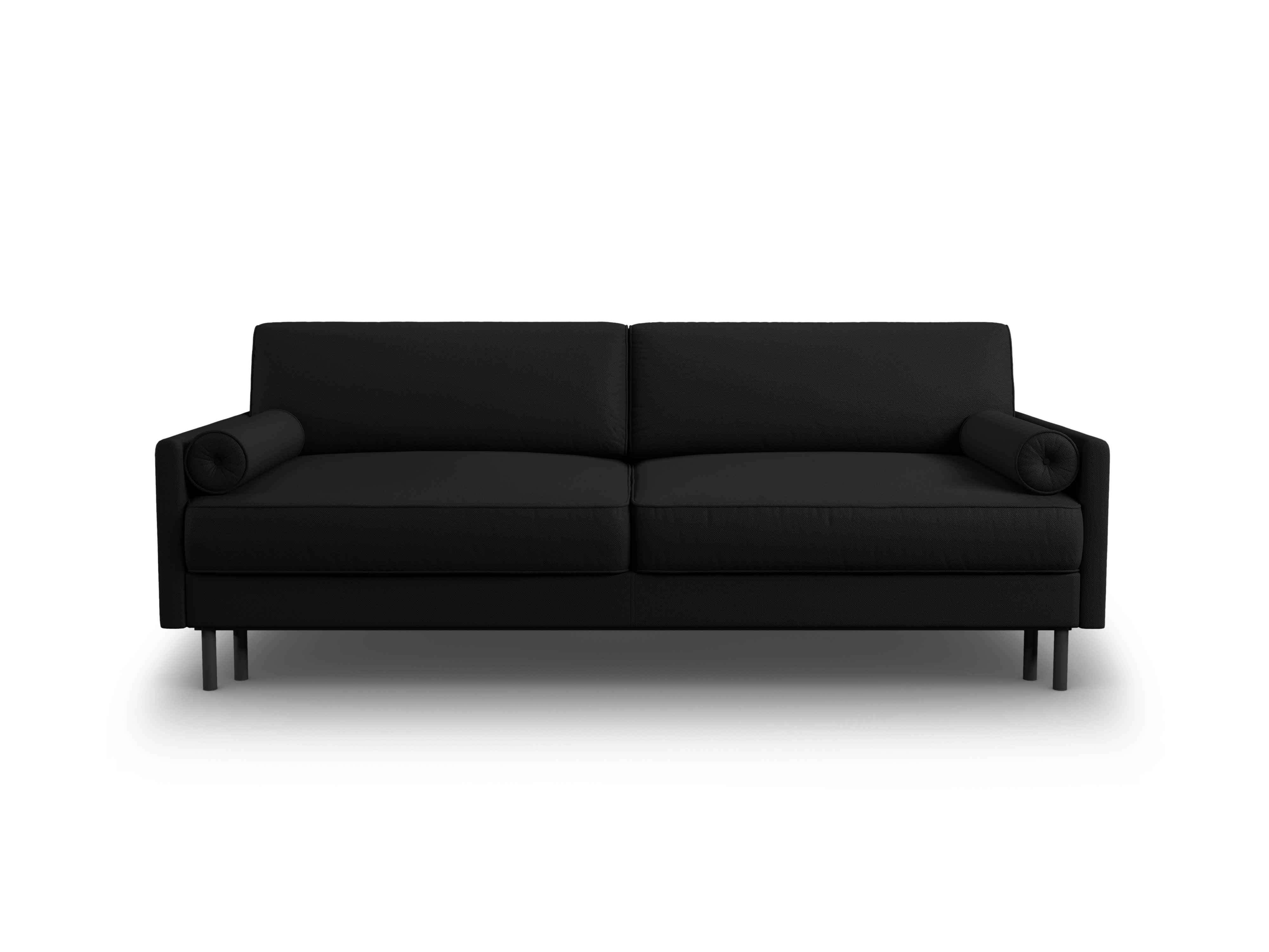 Sofa z funkcją spania SCOTT czarny Micadoni    Eye on Design