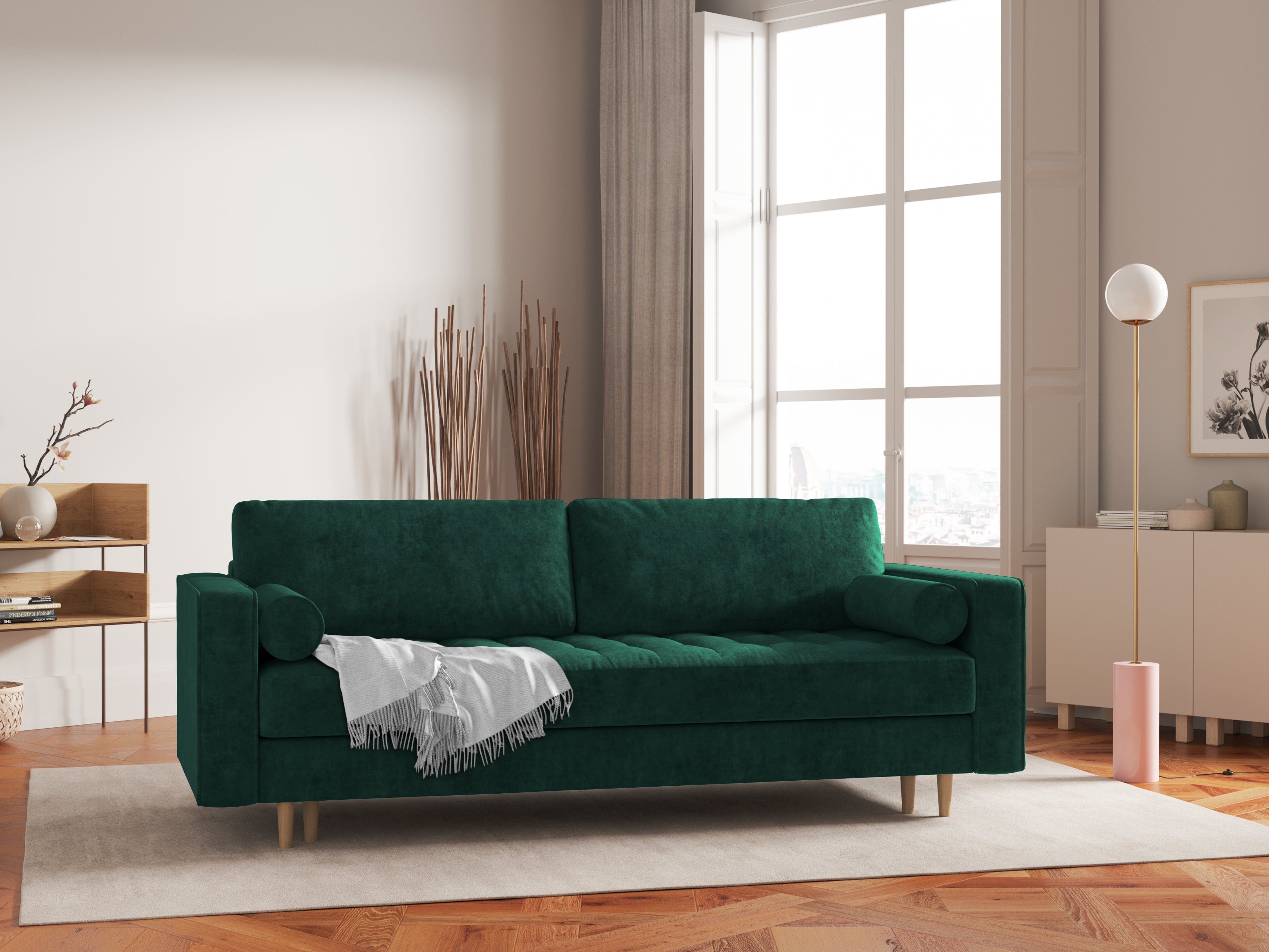Green Sofa Modern Classic