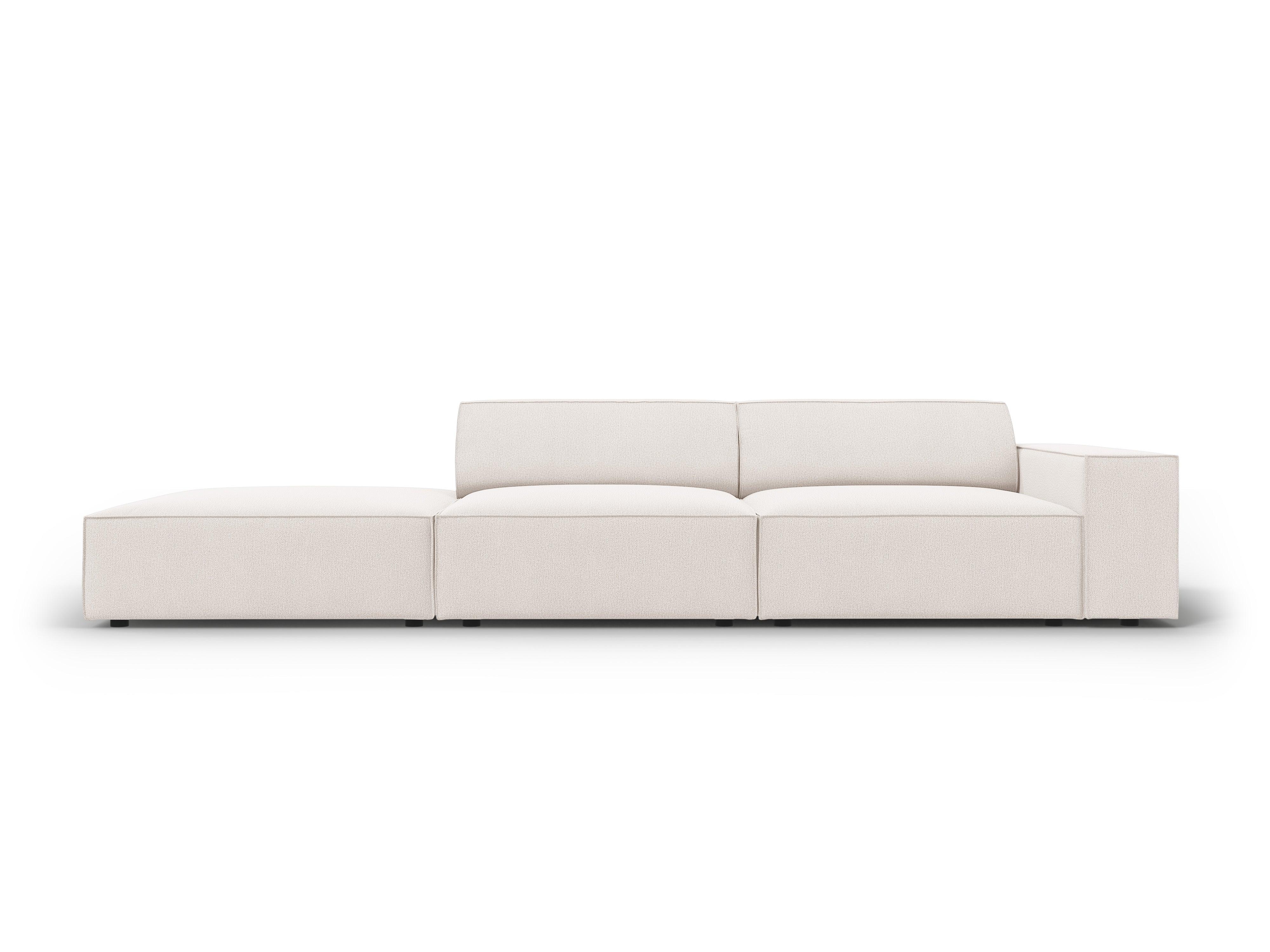 Sofa lewostronna 3-osobowa JODIE jasnobeżowy Micadoni    Eye on Design