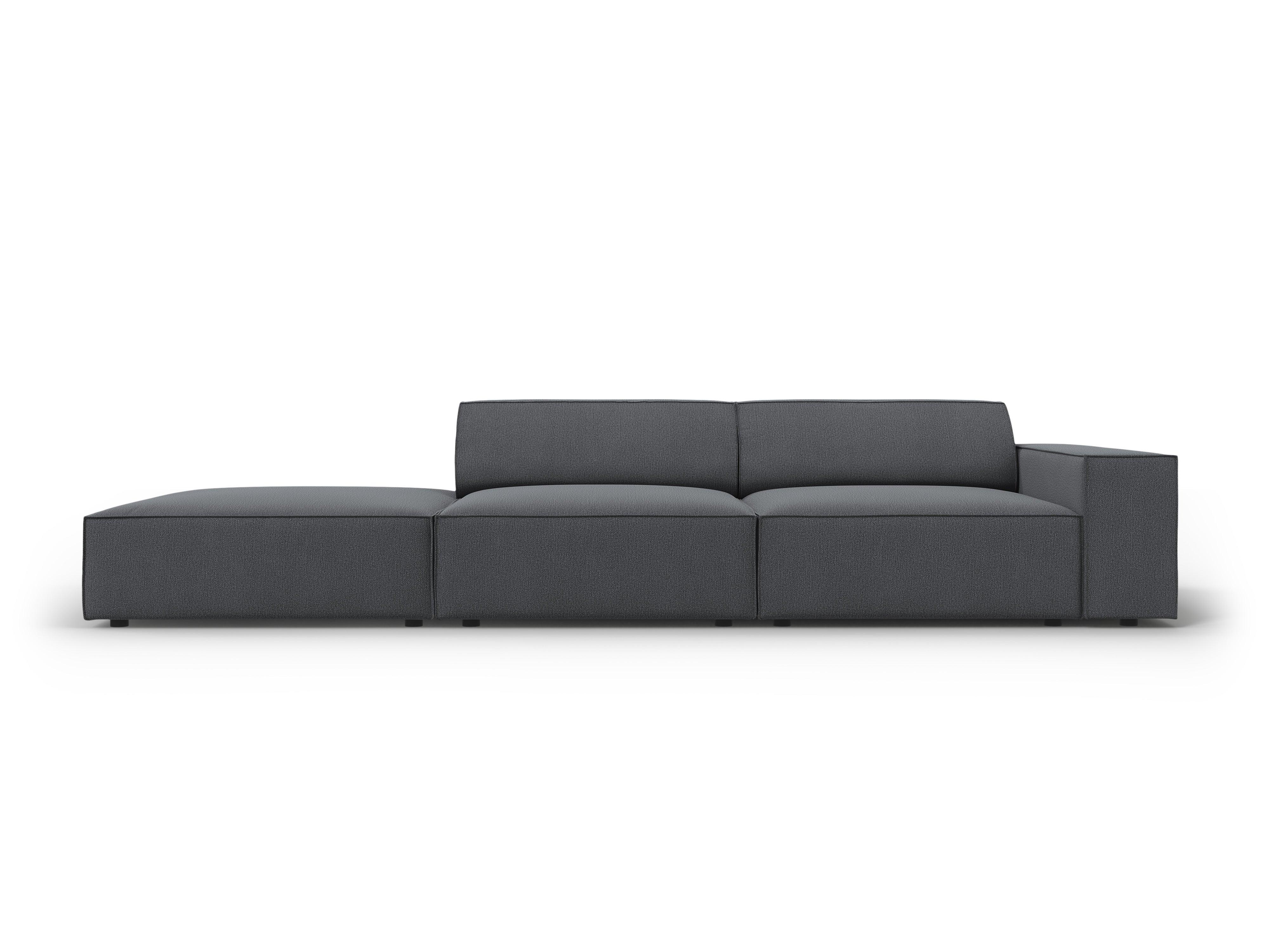 Sofa lewostronna 3-osobowa JODIE ciemnoszary Micadoni    Eye on Design