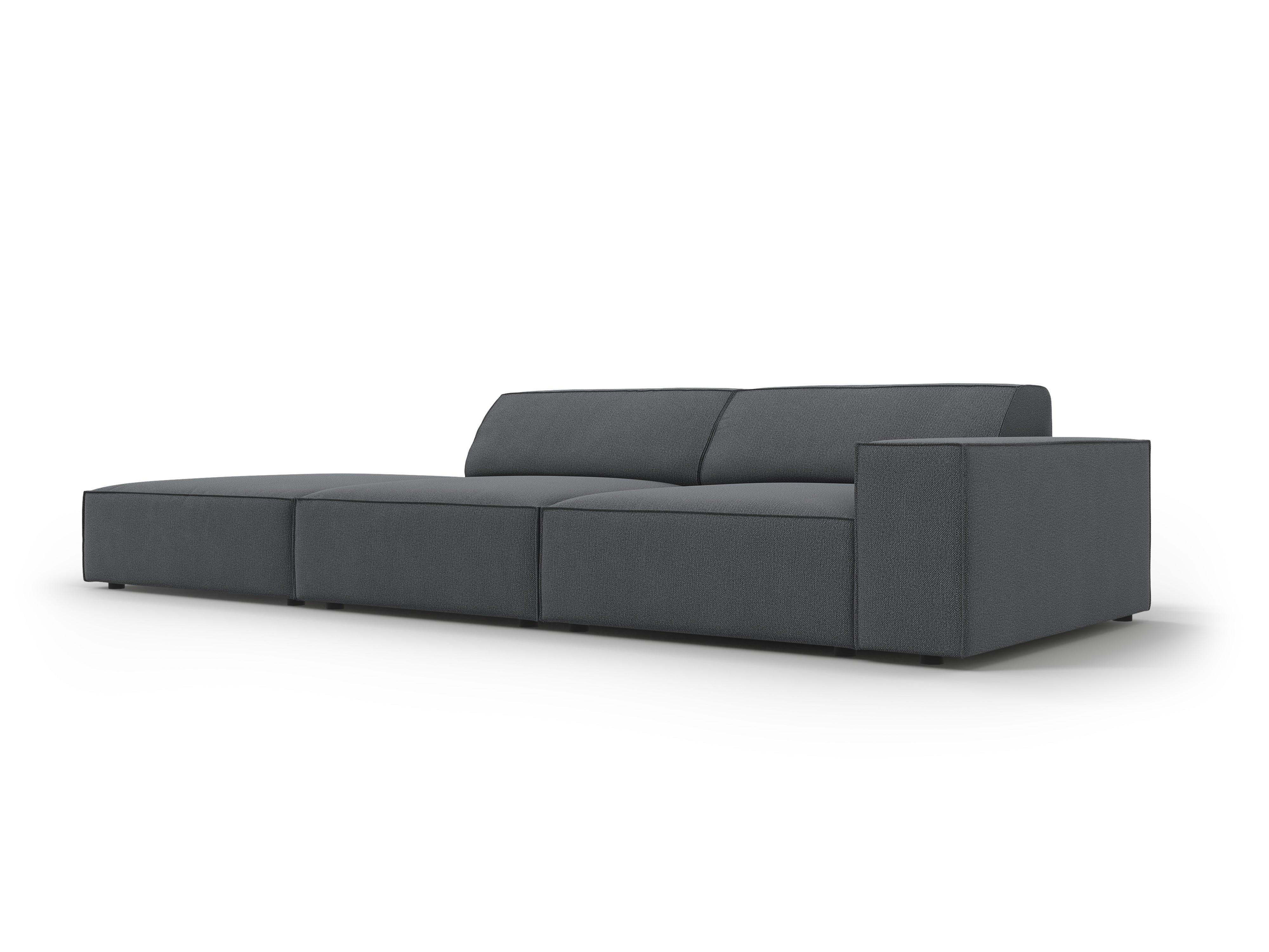 Sofa lewostronna 3-osobowa JODIE ciemnoszary Micadoni    Eye on Design