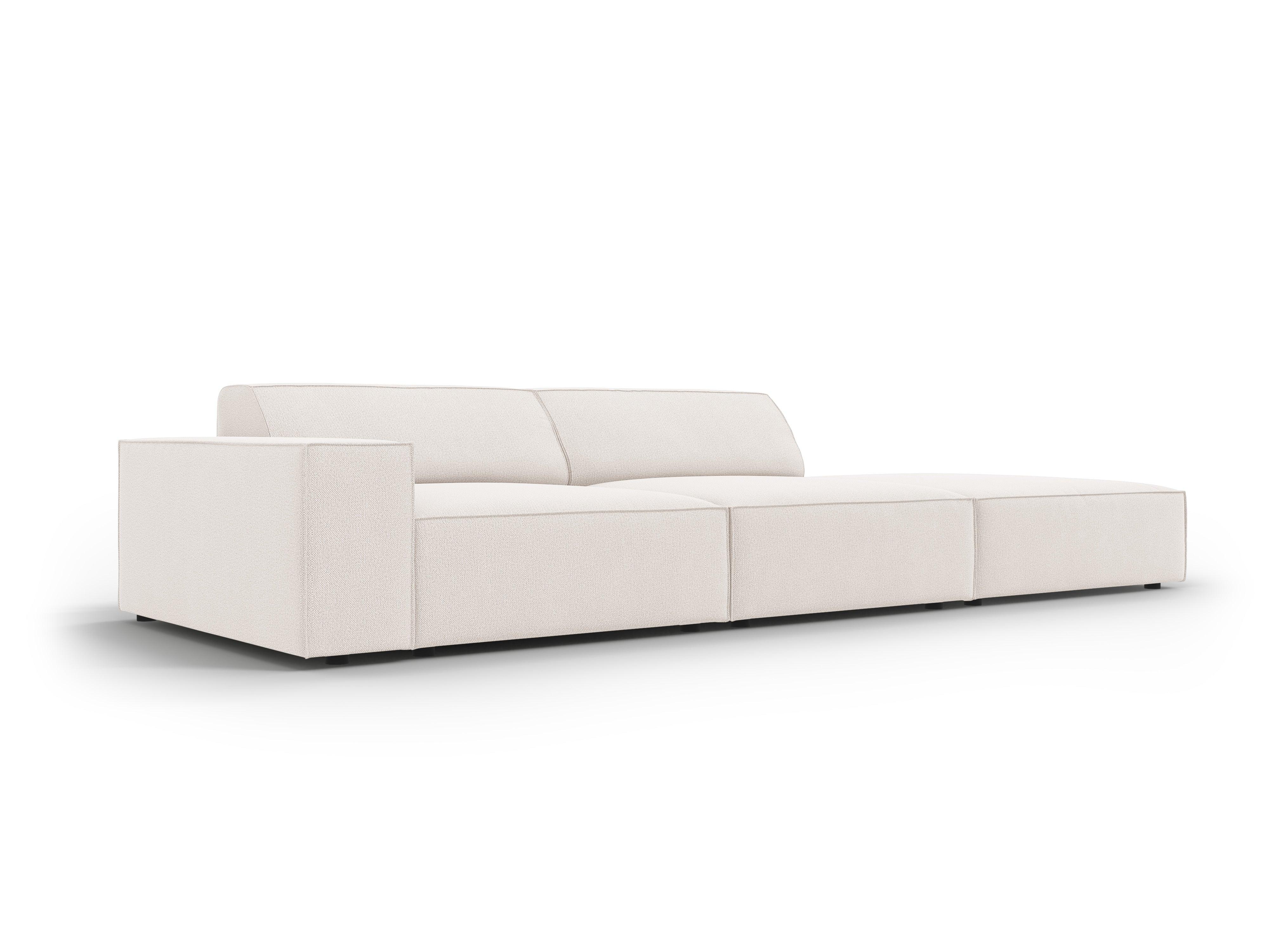 Sofa prawostronna 3-osobowa JODIE jasnobeżowy Micadoni    Eye on Design