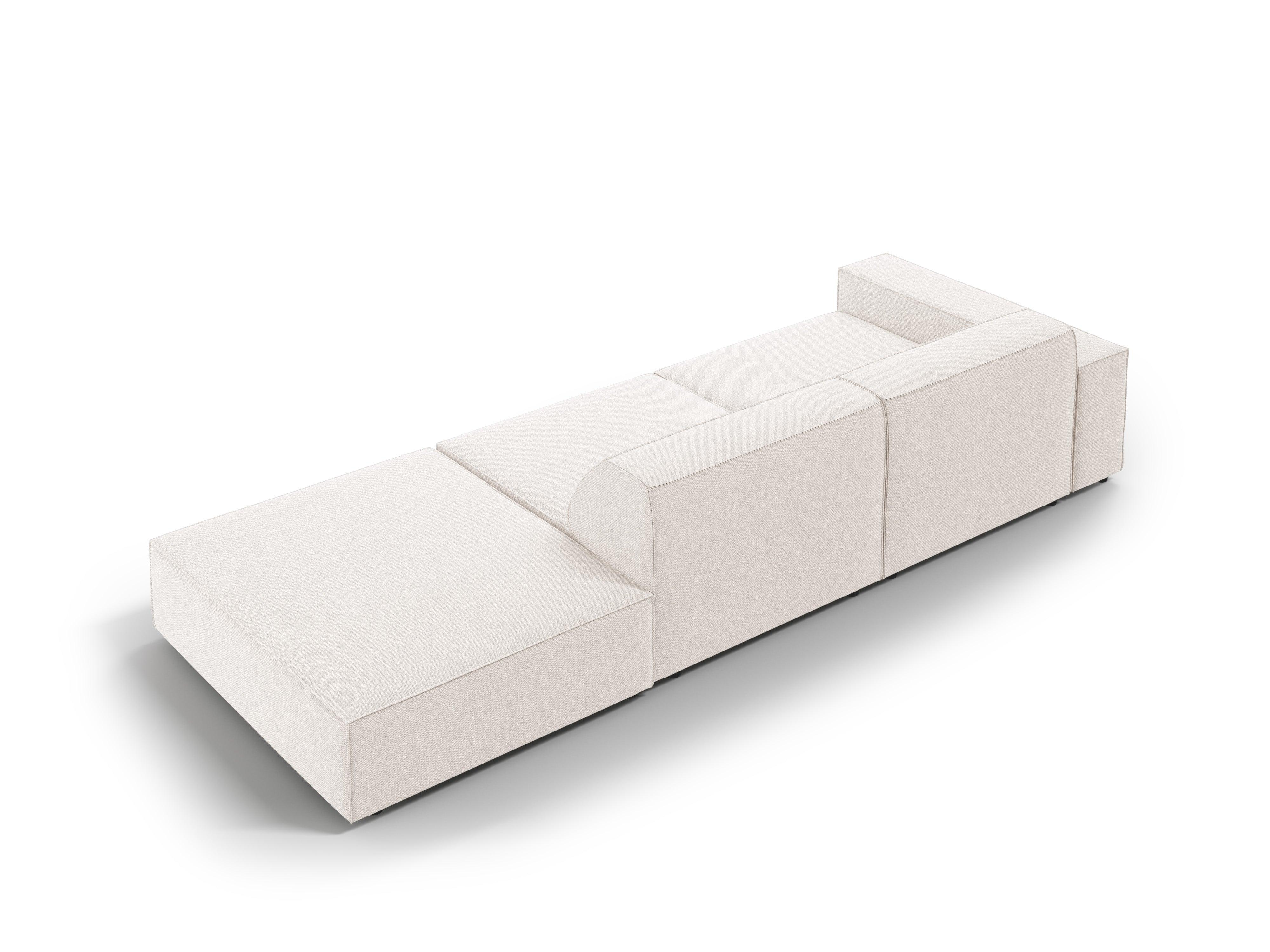 Sofa prawostronna 3-osobowa JODIE jasnobeżowy Micadoni    Eye on Design
