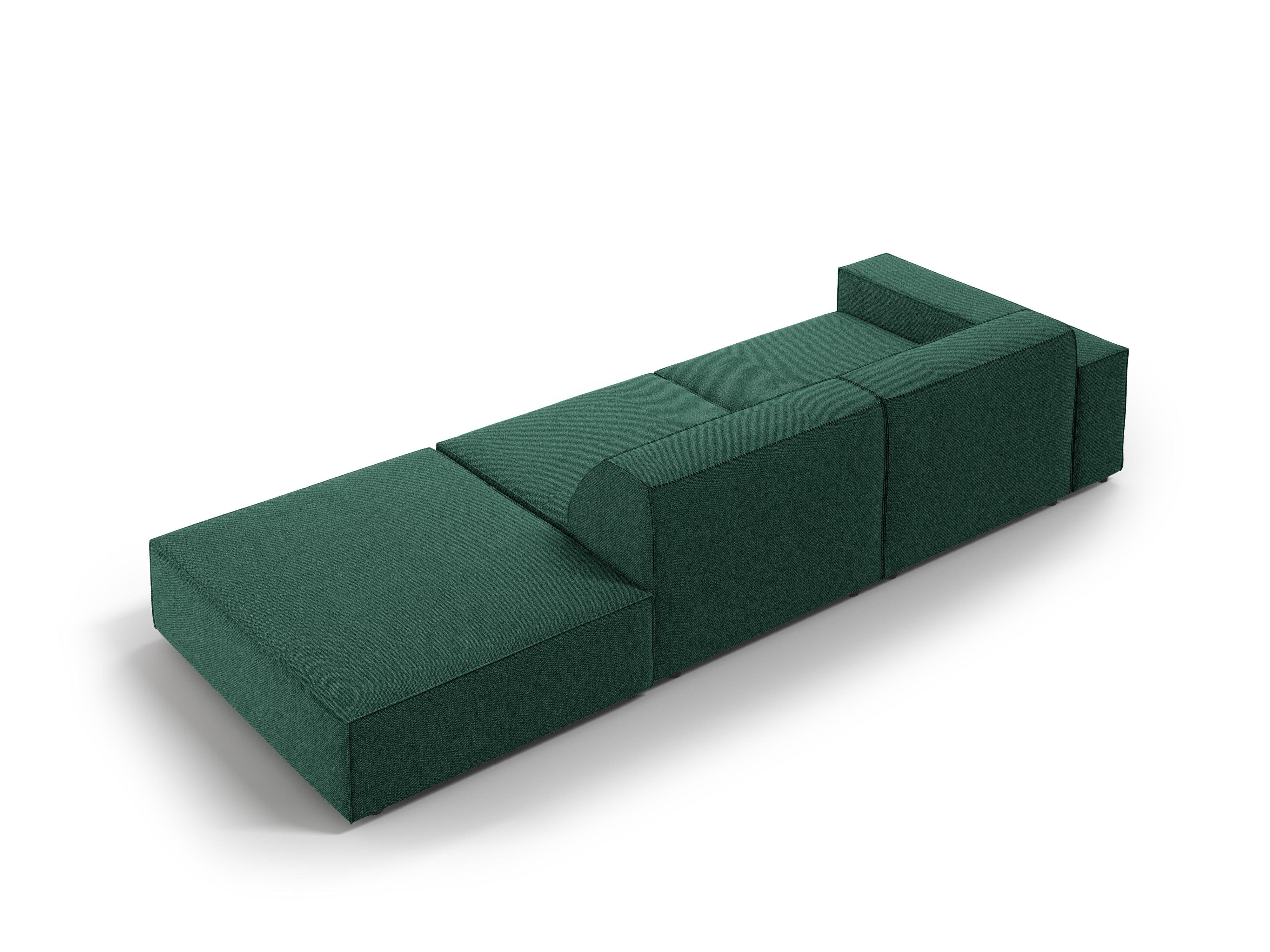 Sofa prawostronna 3-osobowa JODIE zielony Micadoni    Eye on Design
