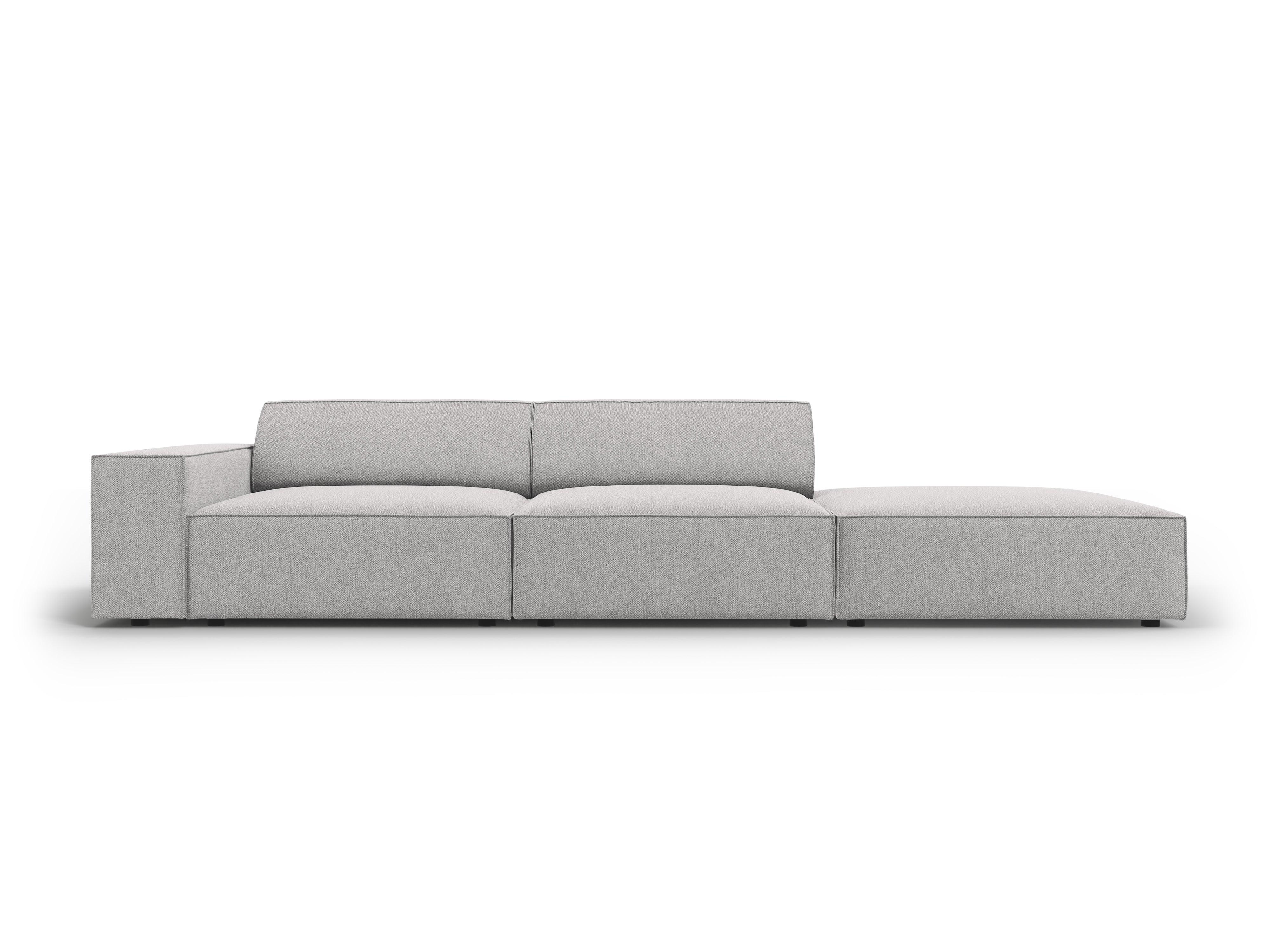 Sofa prawostronna 3-osobowa JODIE jasnoszary Micadoni    Eye on Design