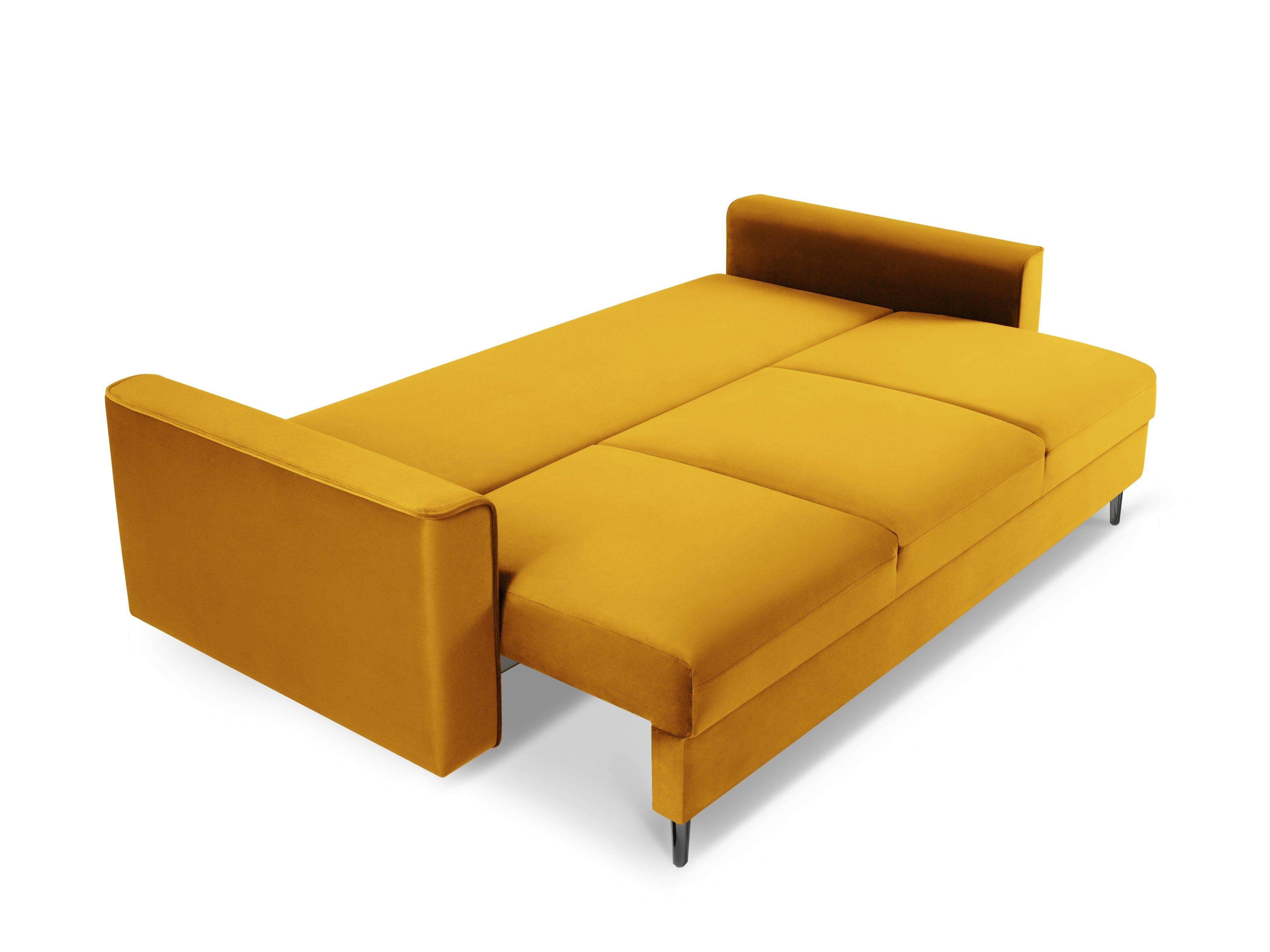 Folded velvet yellow