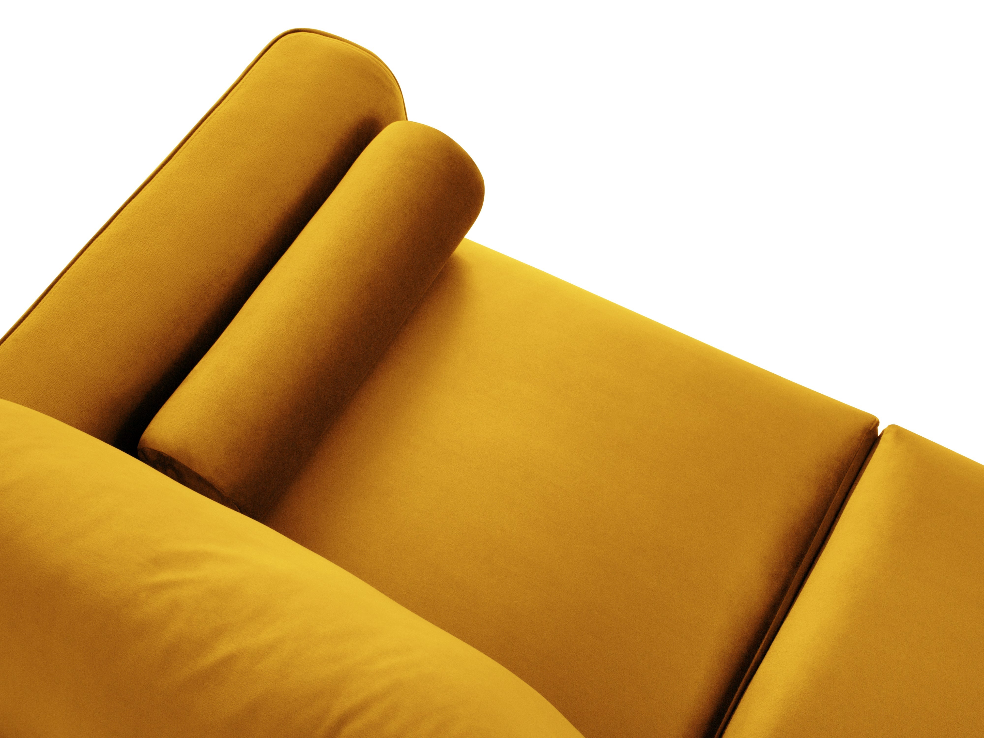 Glossy sofa yellow