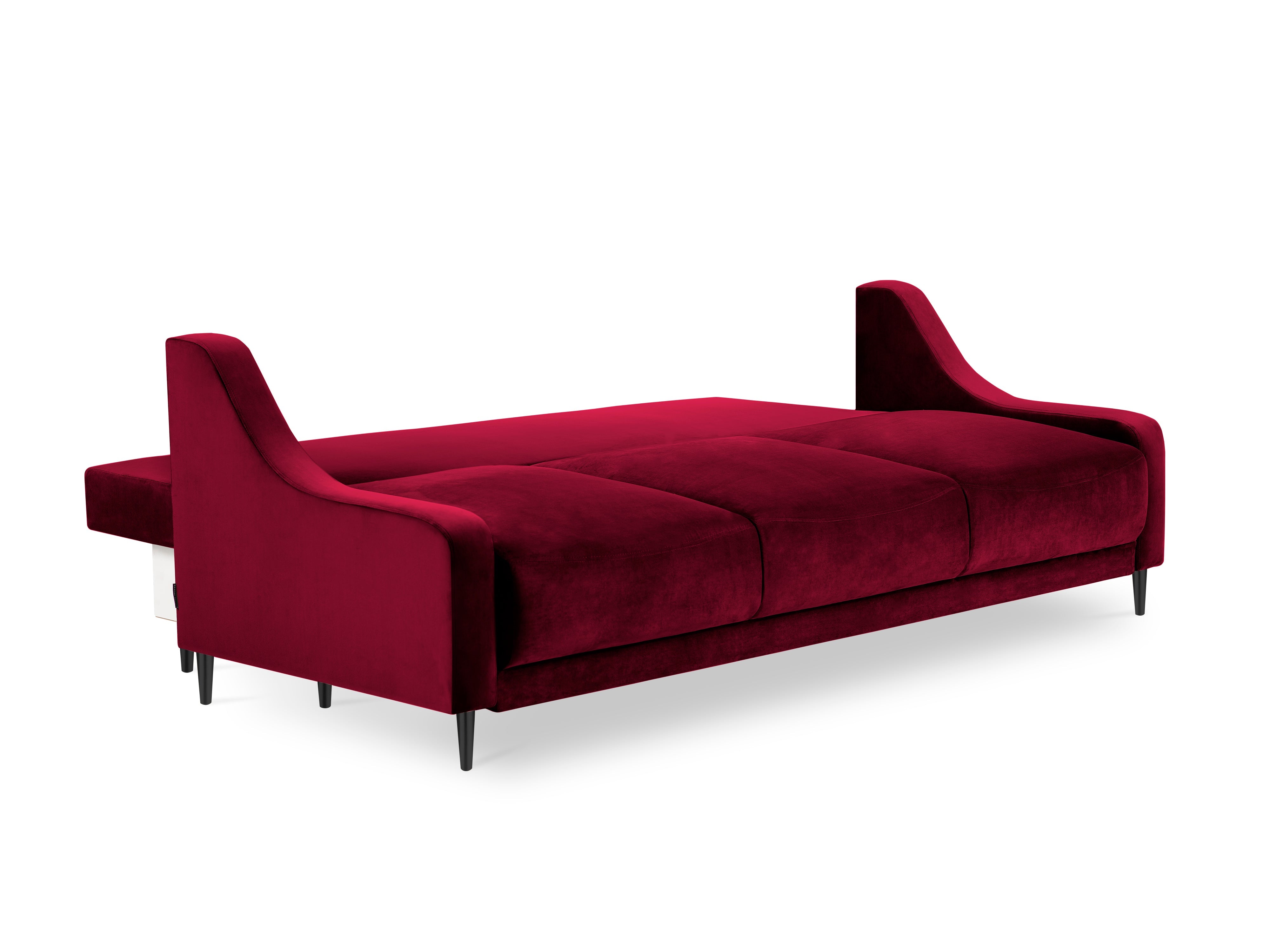 Velvet sofa with sleeping function RUTILE red