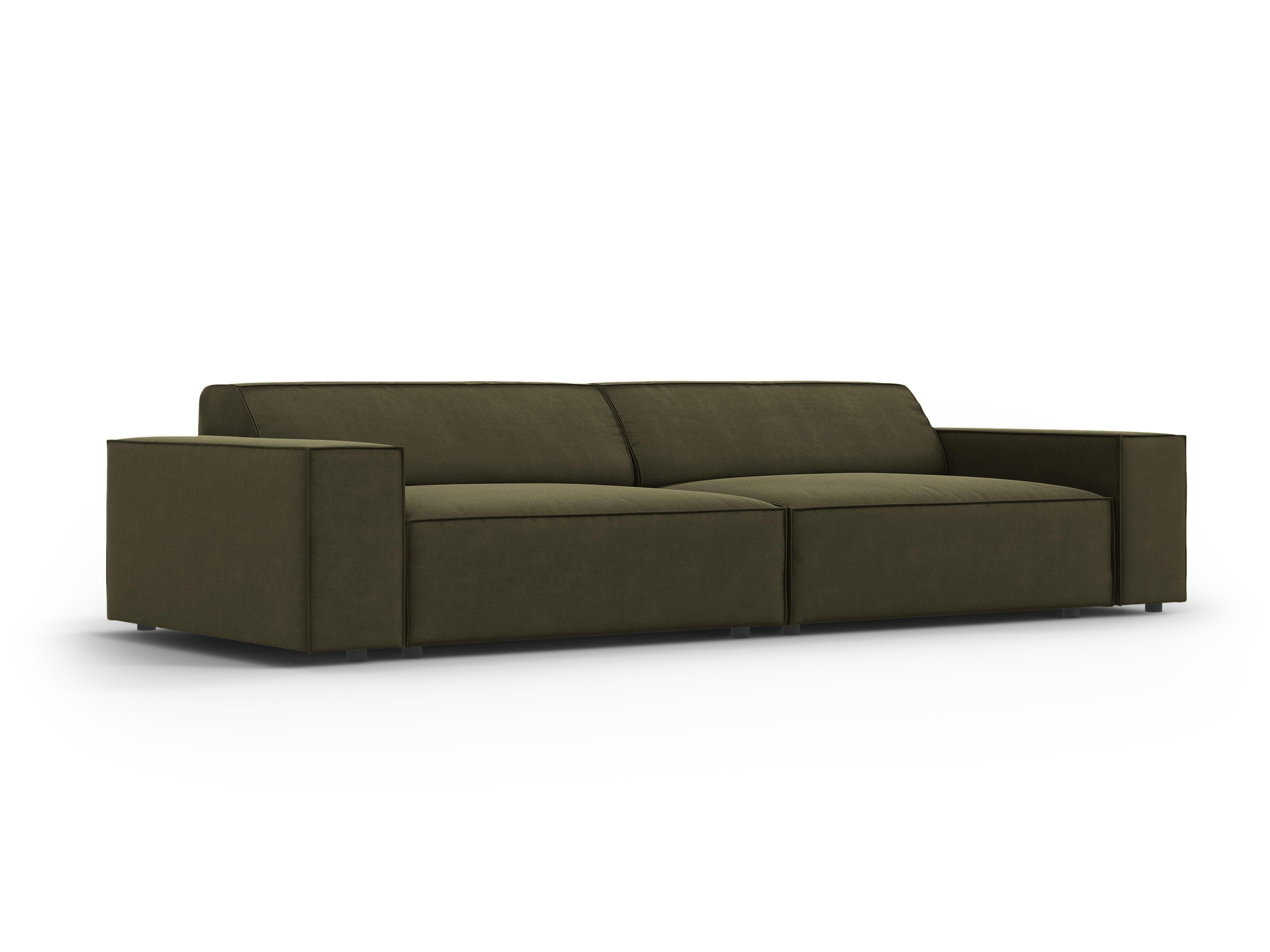 Sofa aksamitna 3-osobowa JODIE zielony Micadoni    Eye on Design