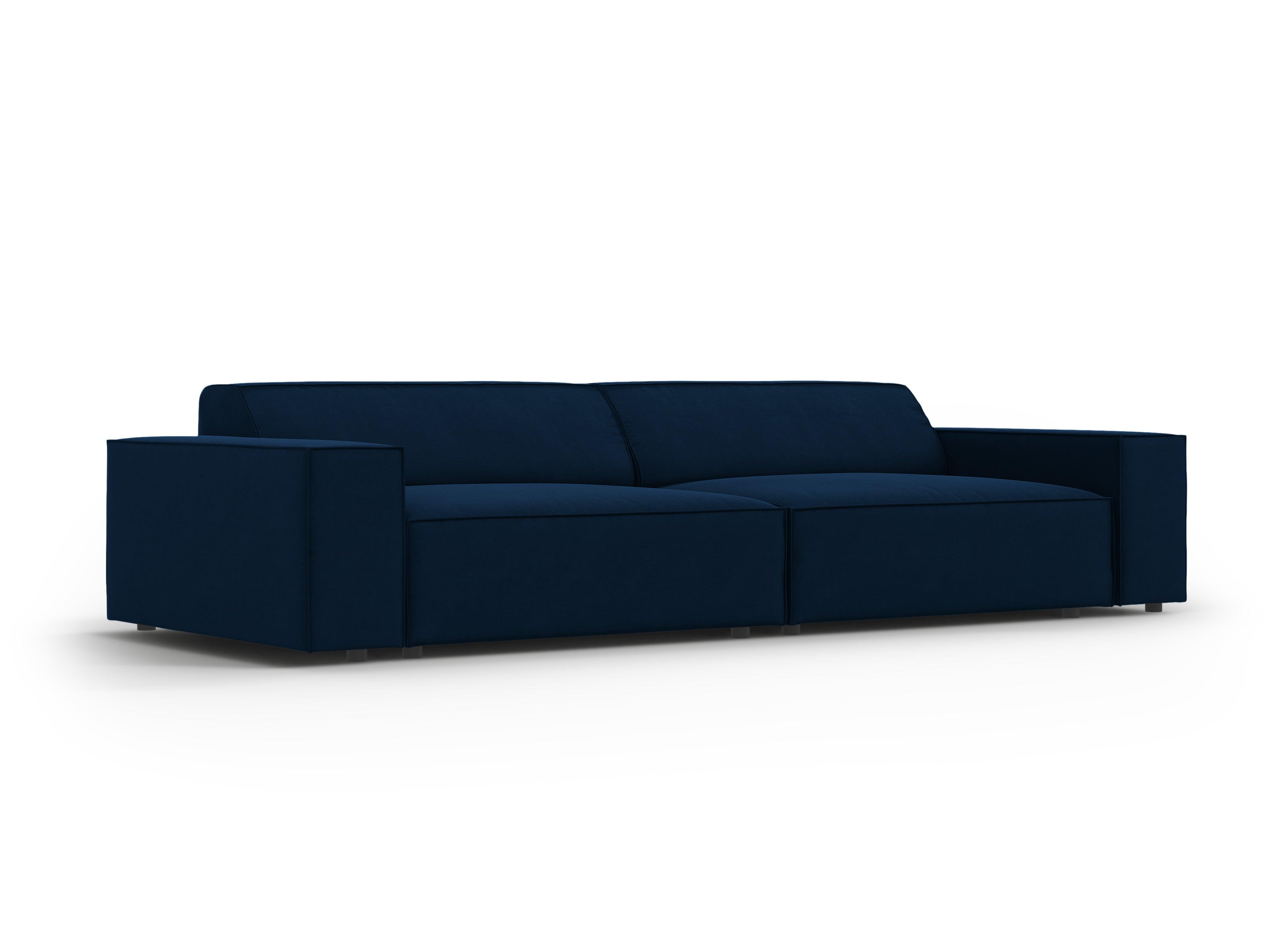 Sofa aksamitna 3-osobowa JODIE granat królewski Micadoni    Eye on Design