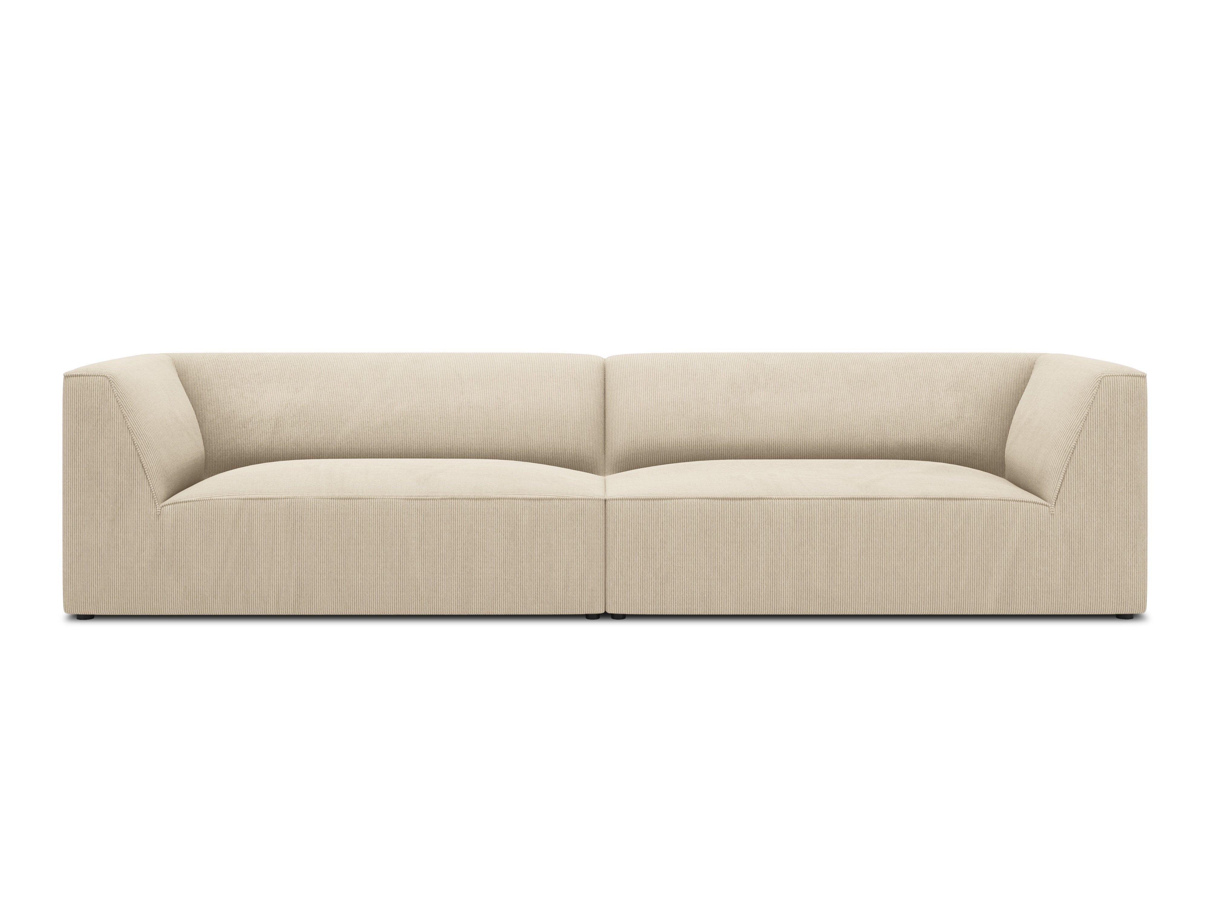 Sofa sztruksowa RUBY beżowy Micadoni    Eye on Design