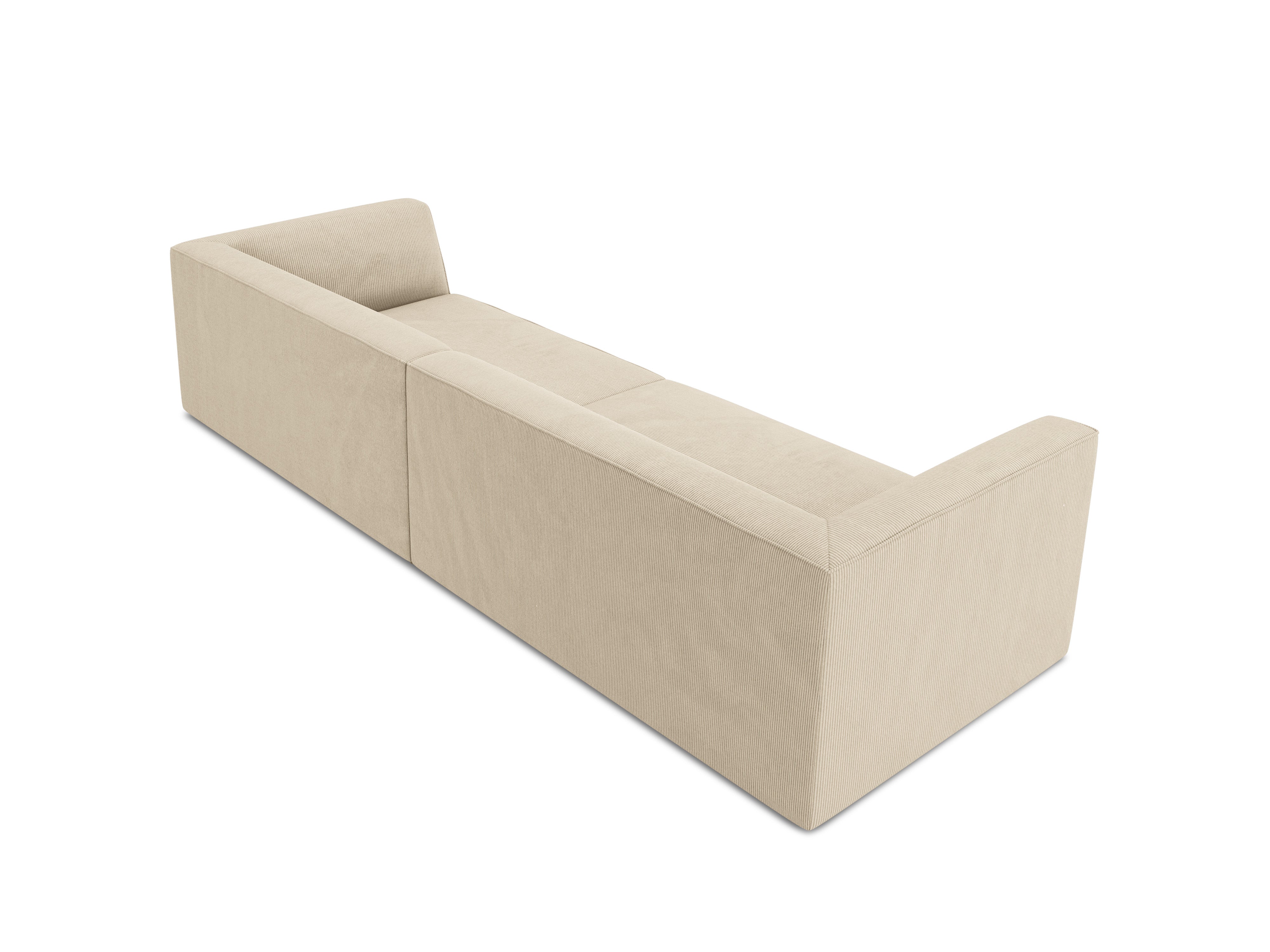 Beige sofa with backrest