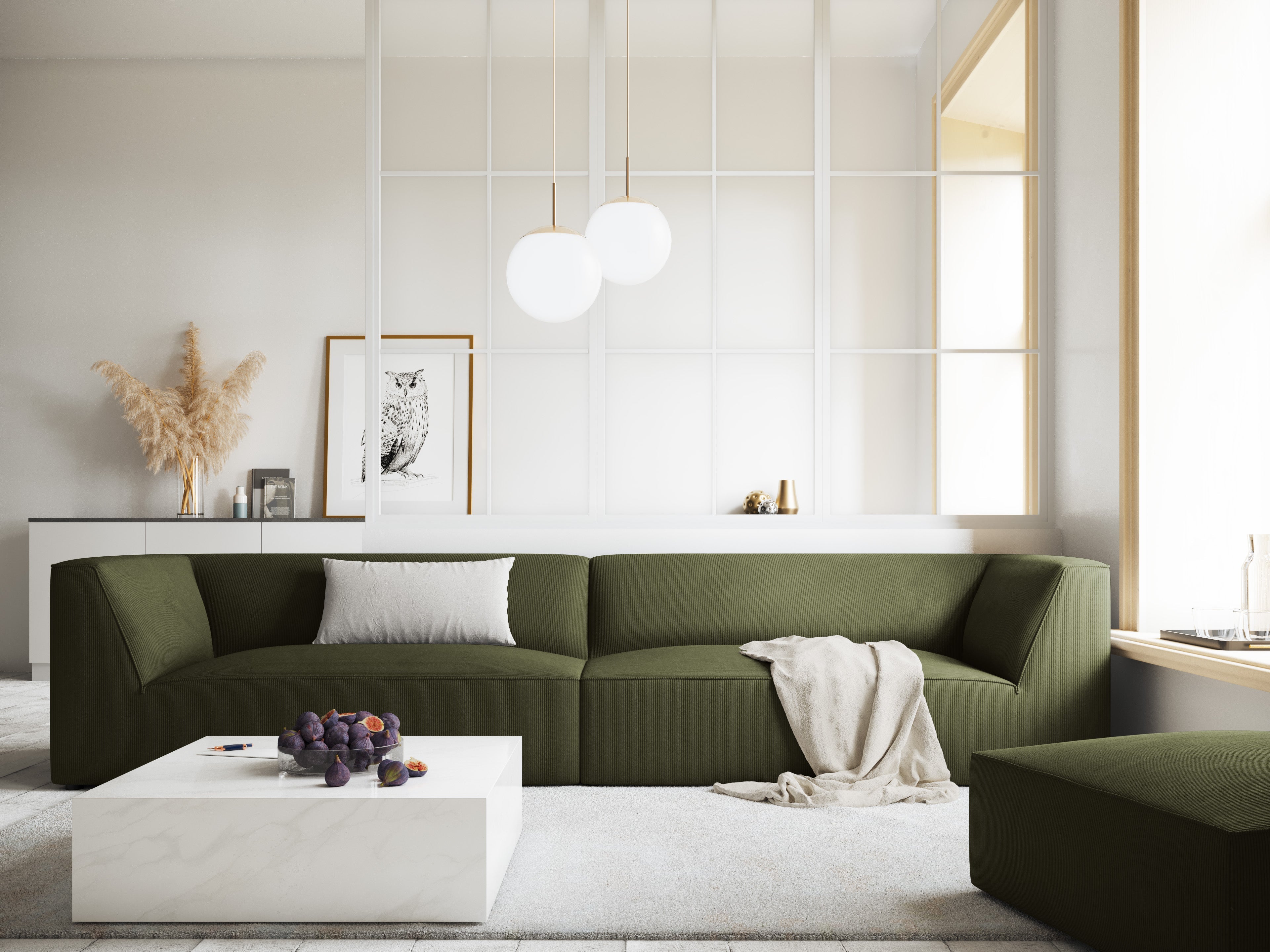 corduroy corner for elegant interiors