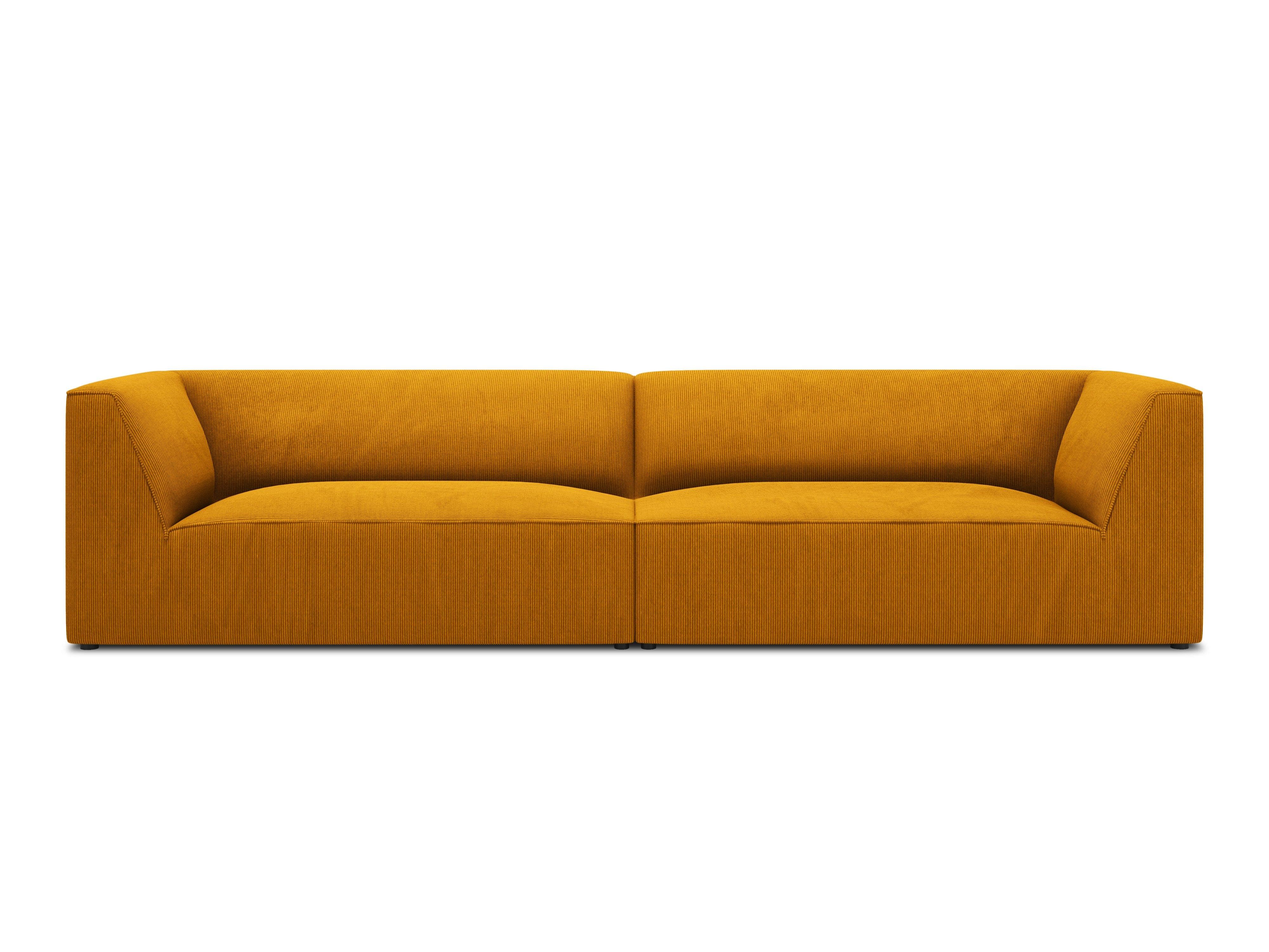 Sofa sztruksowa RUBY żółty Micadoni    Eye on Design