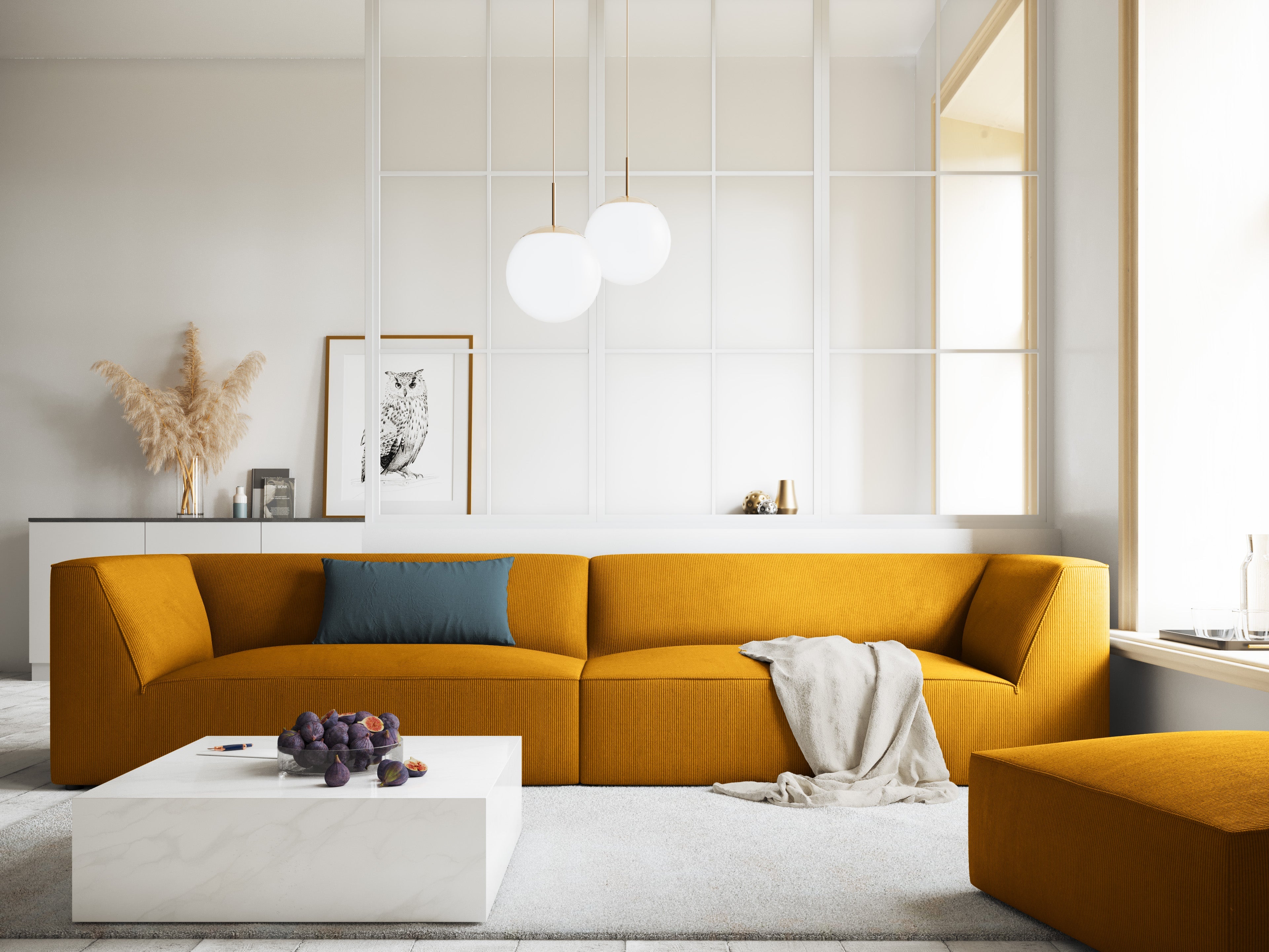 Modern yellow sofa