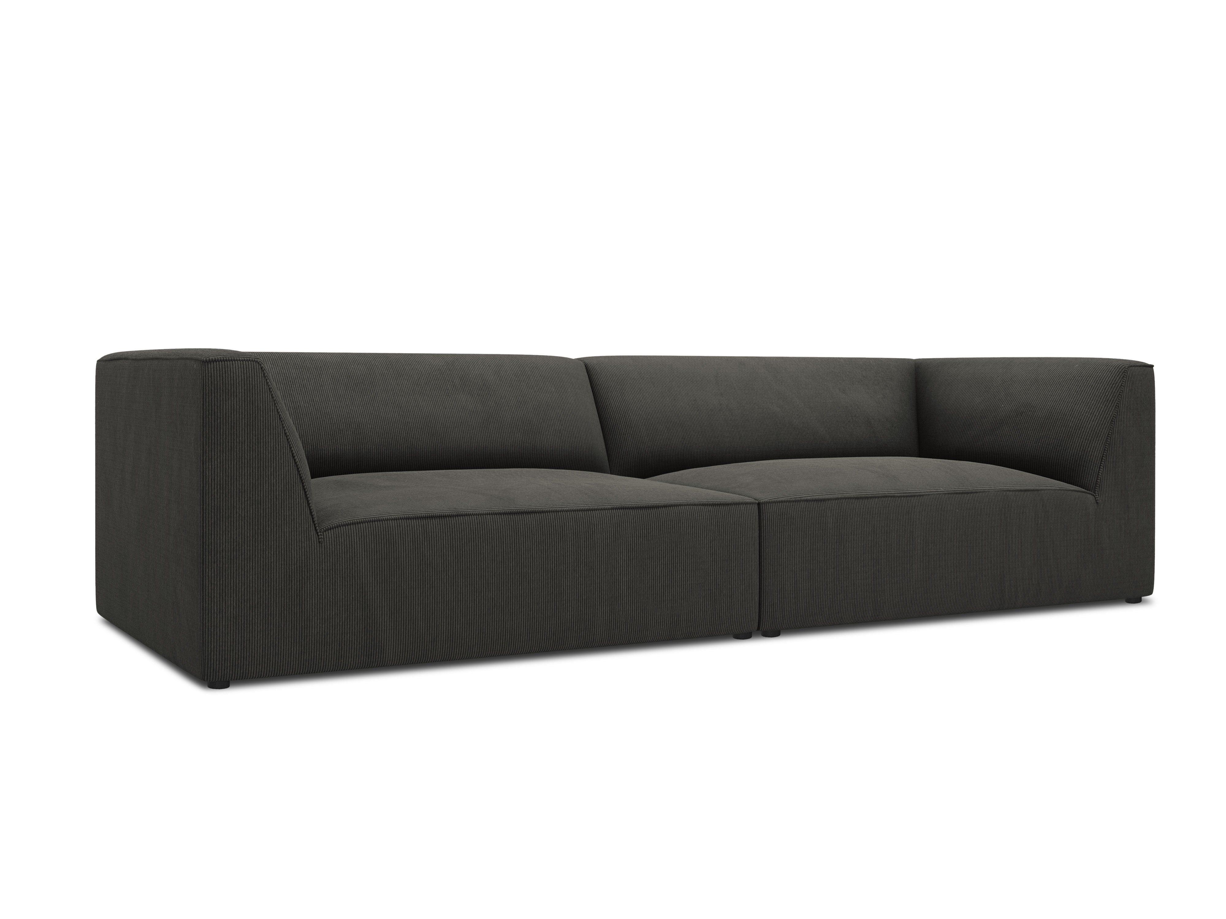 Sofa sztruksowa RUBY ciemnoszary Micadoni    Eye on Design