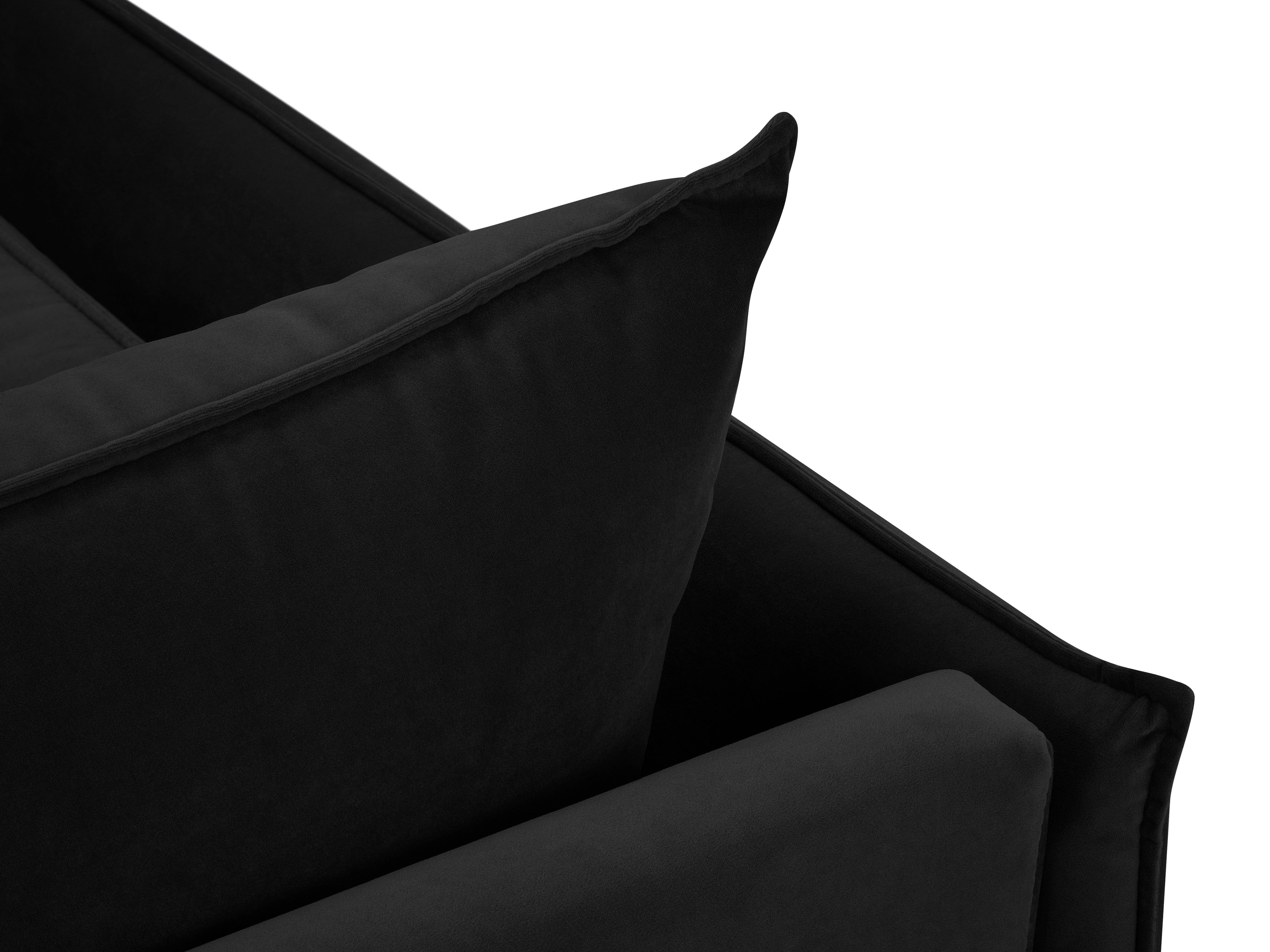 black velvet sofa