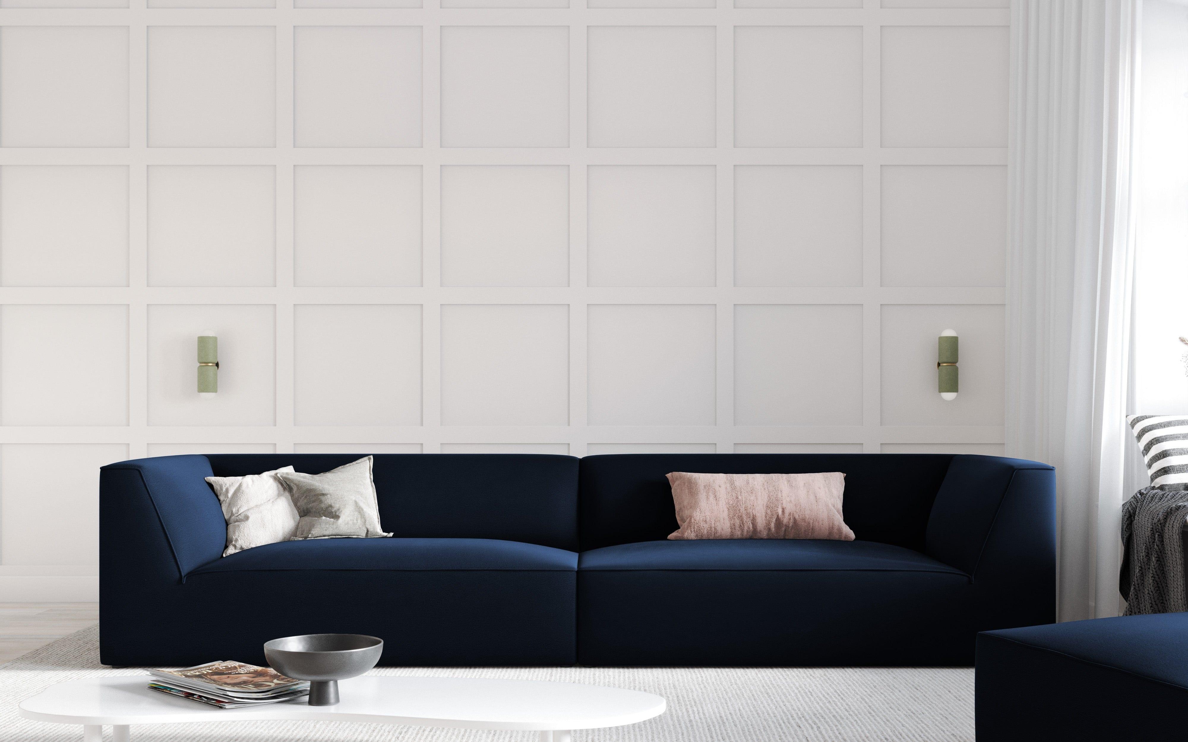 Sofa aksamitna RUBY granat królewski Micadoni    Eye on Design