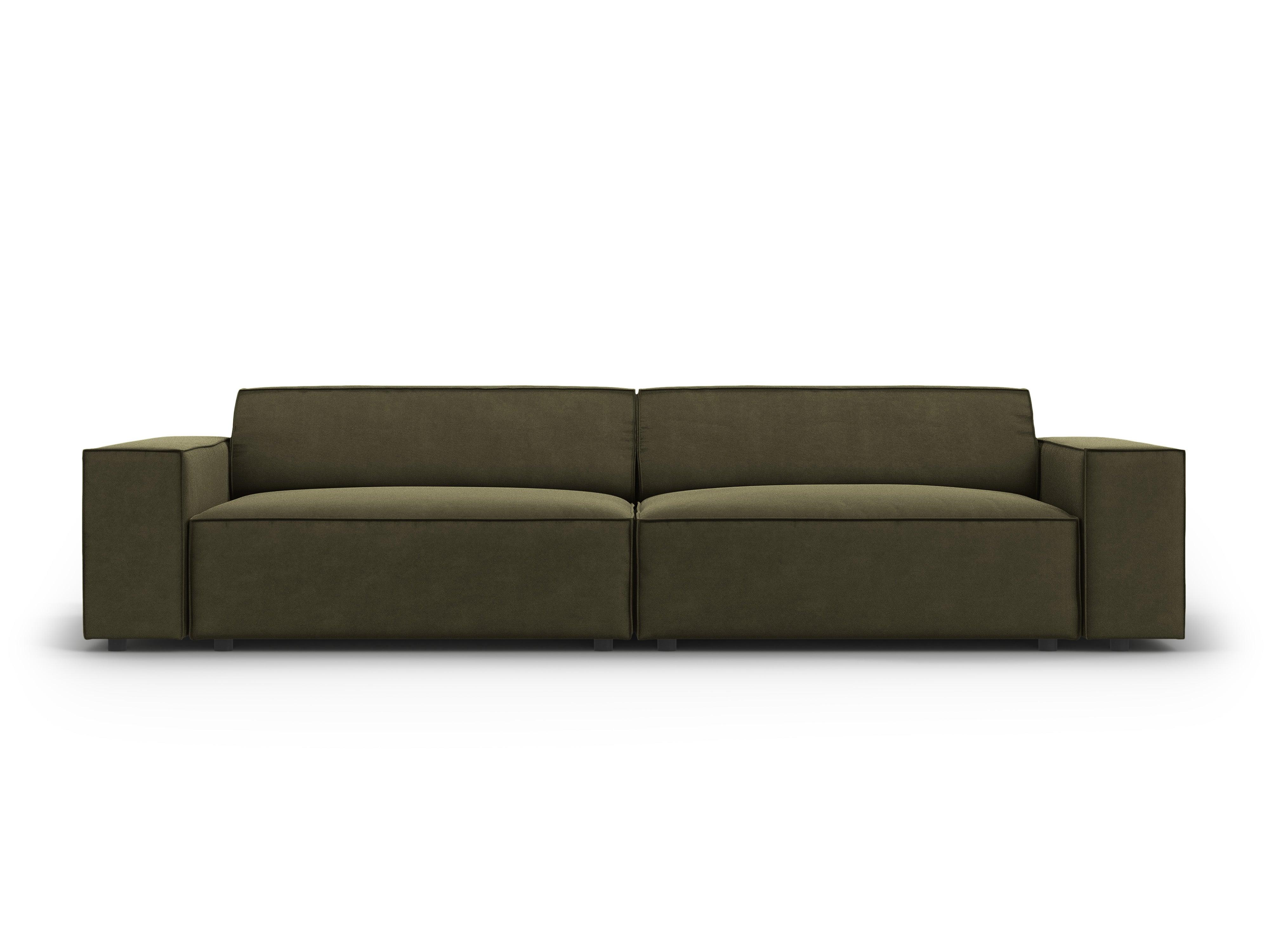 Sofa aksamitna 4-osobowa JODIE zielony Micadoni    Eye on Design