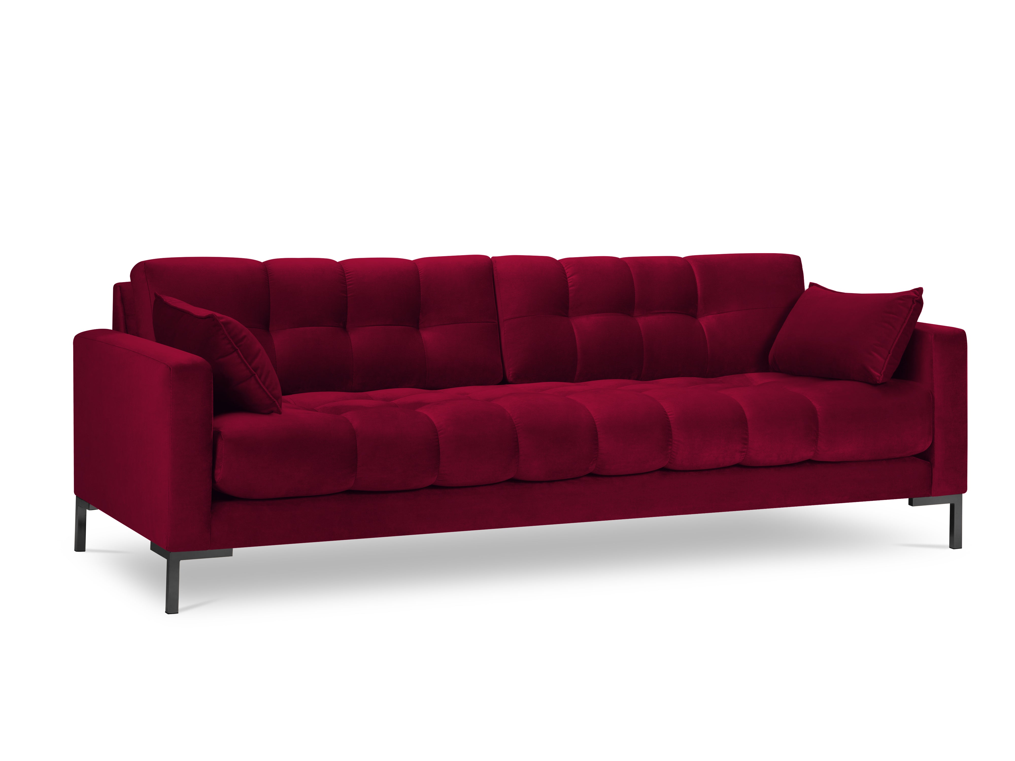 Red Mamaia velvet sofa