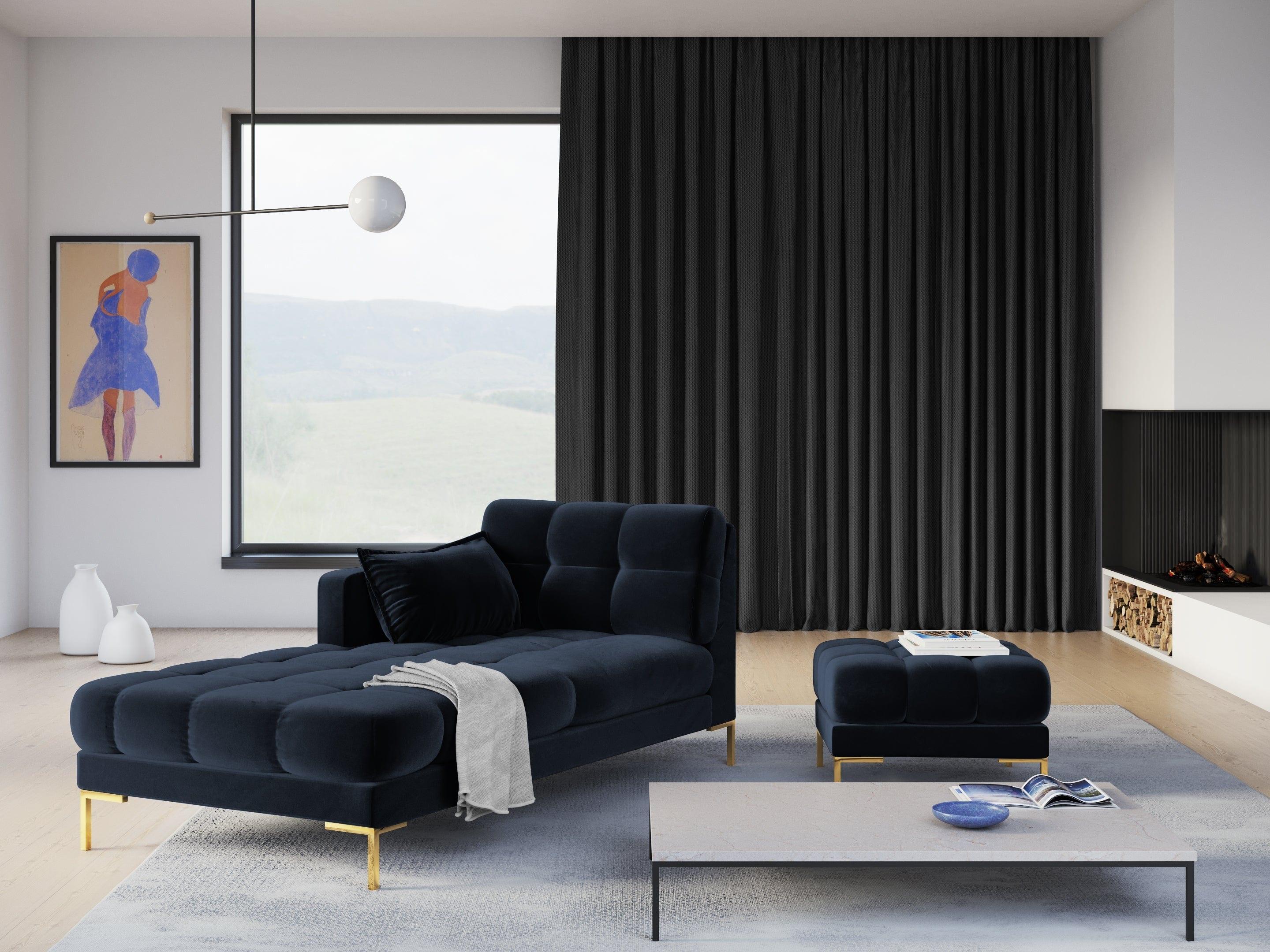 velvety modern left -hand chaiselong