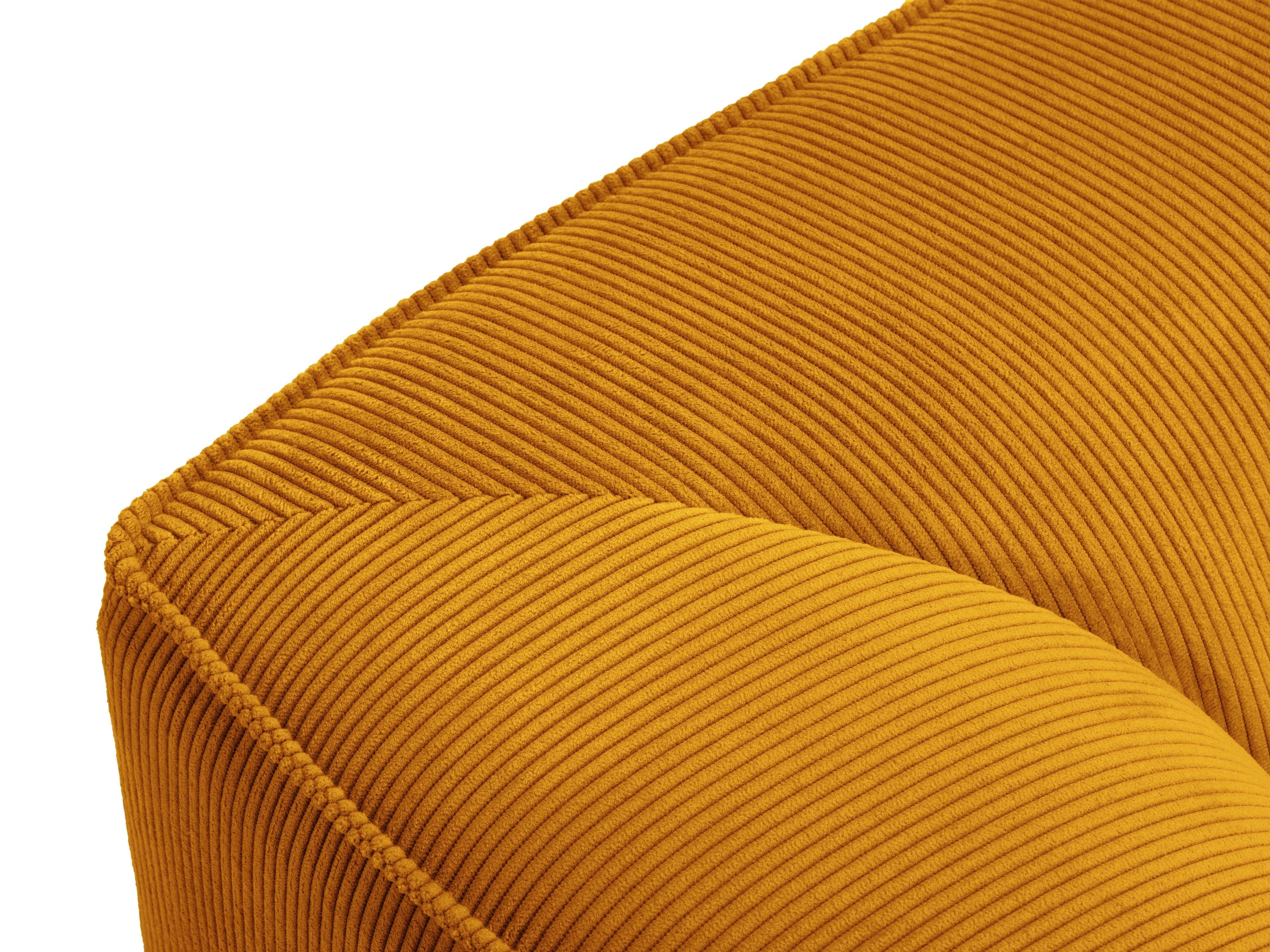Corduroy yellow fabric