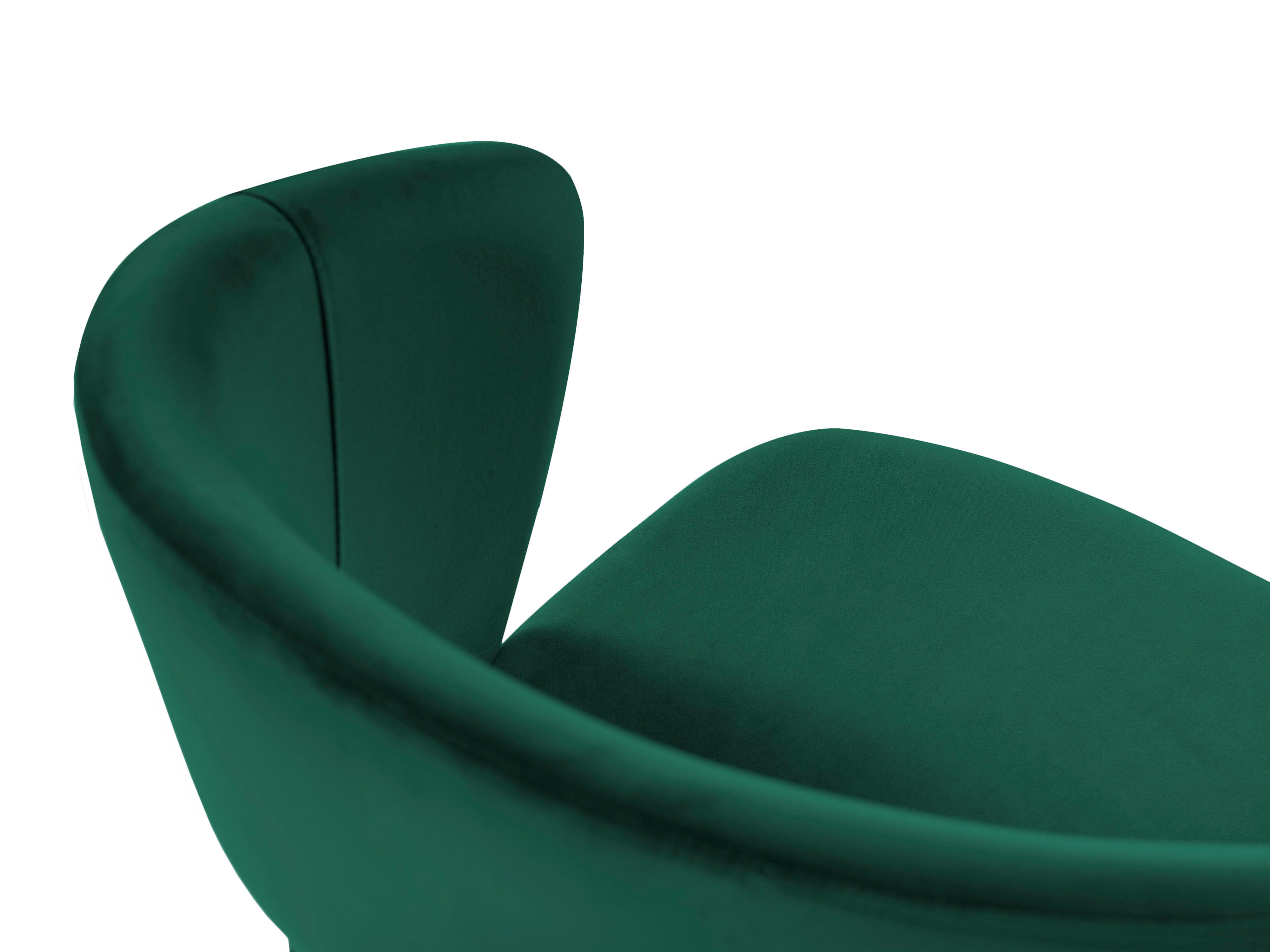 velvet bottle chair green