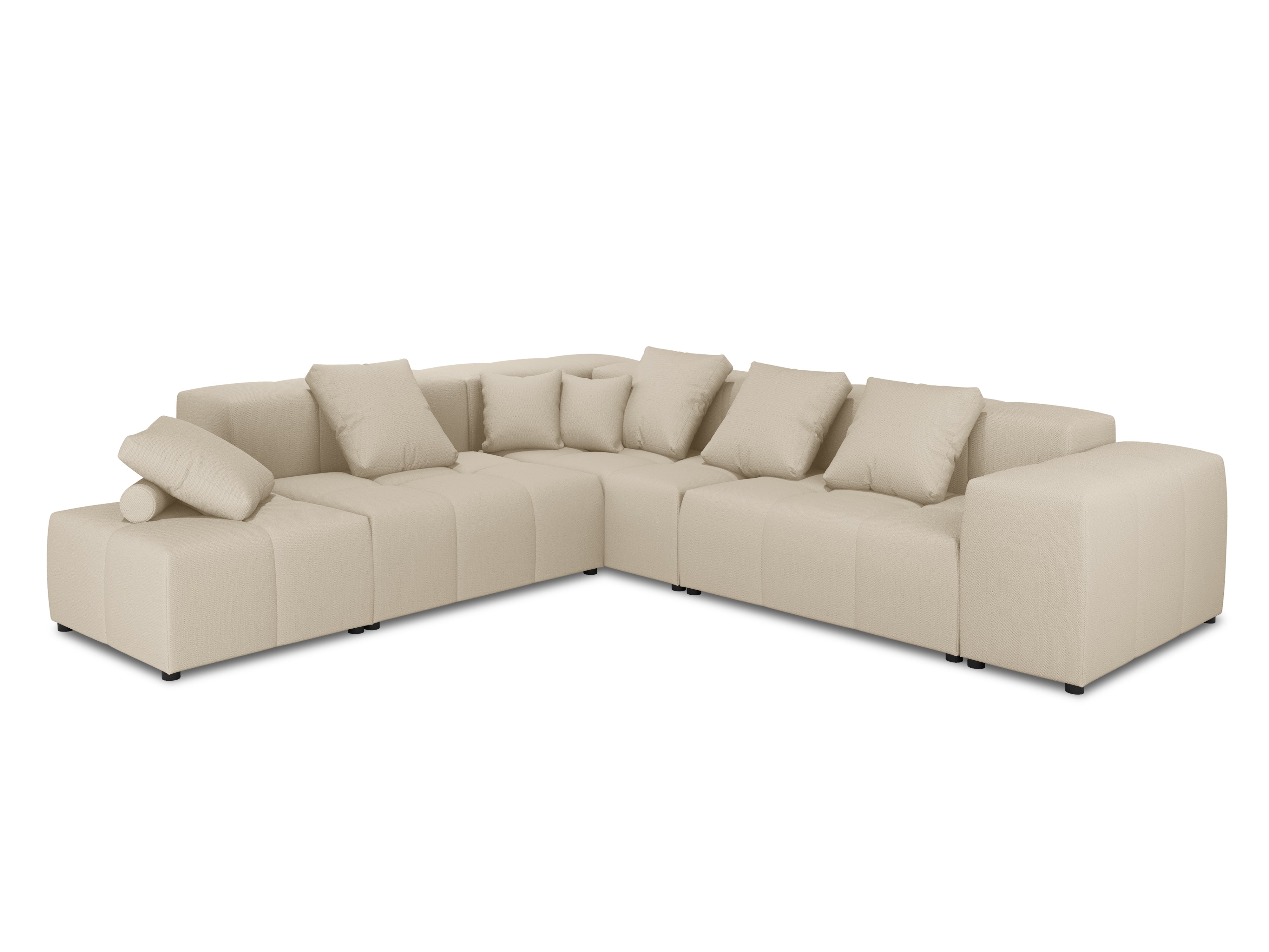 Modular large 5 seater sofa MARGO beige