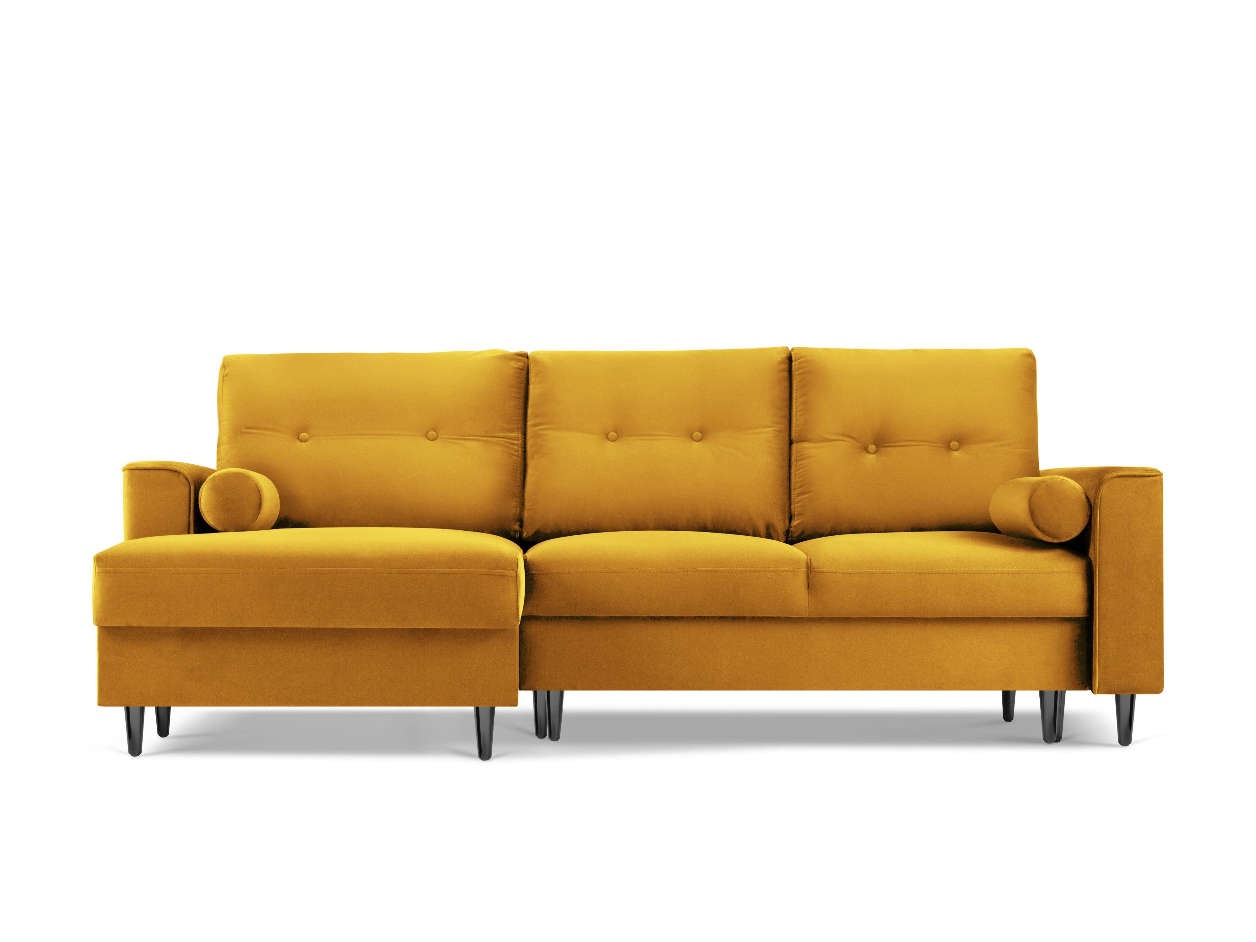 Yellow corner with a black base
