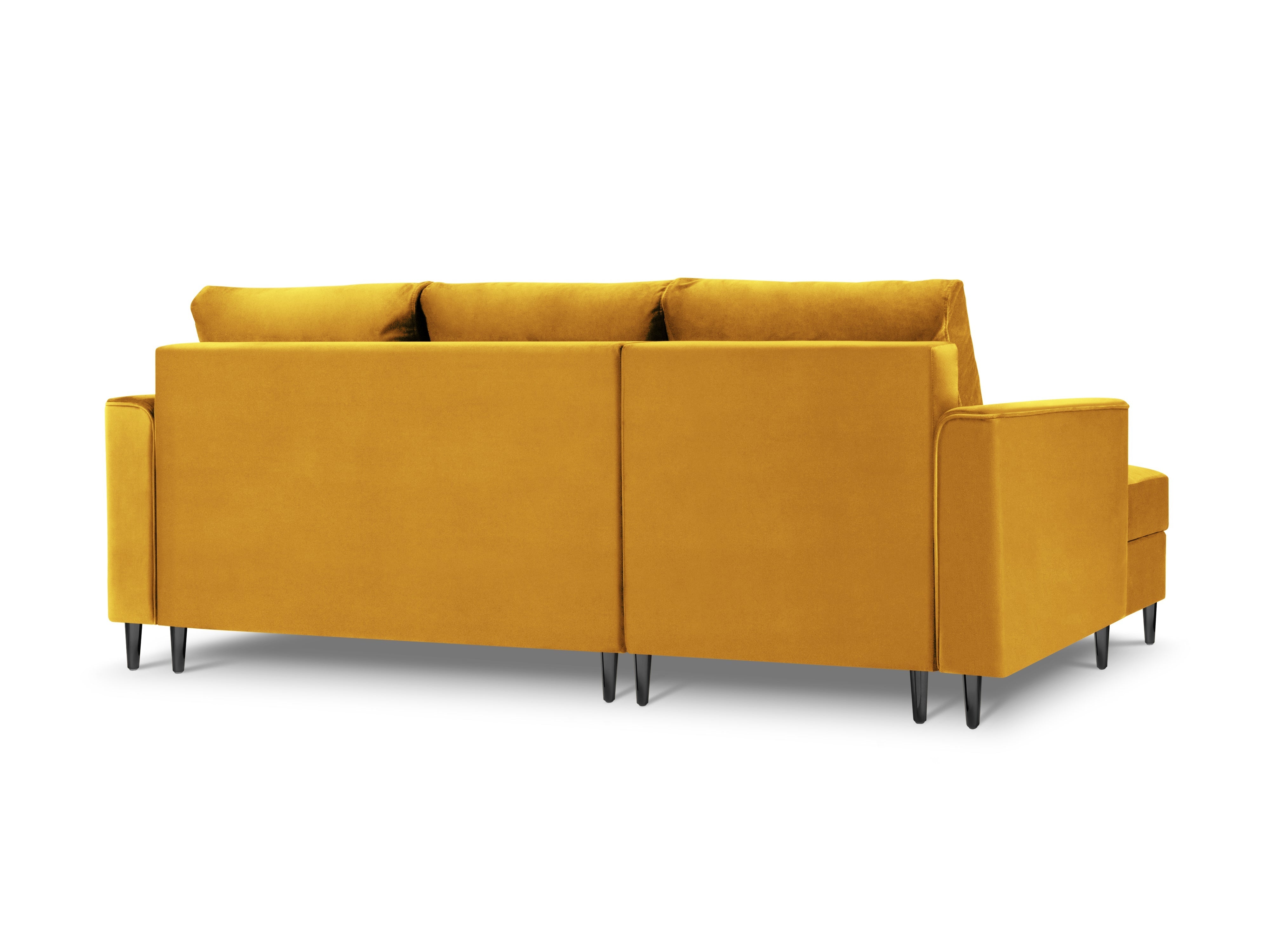 Corner with cushions yellow