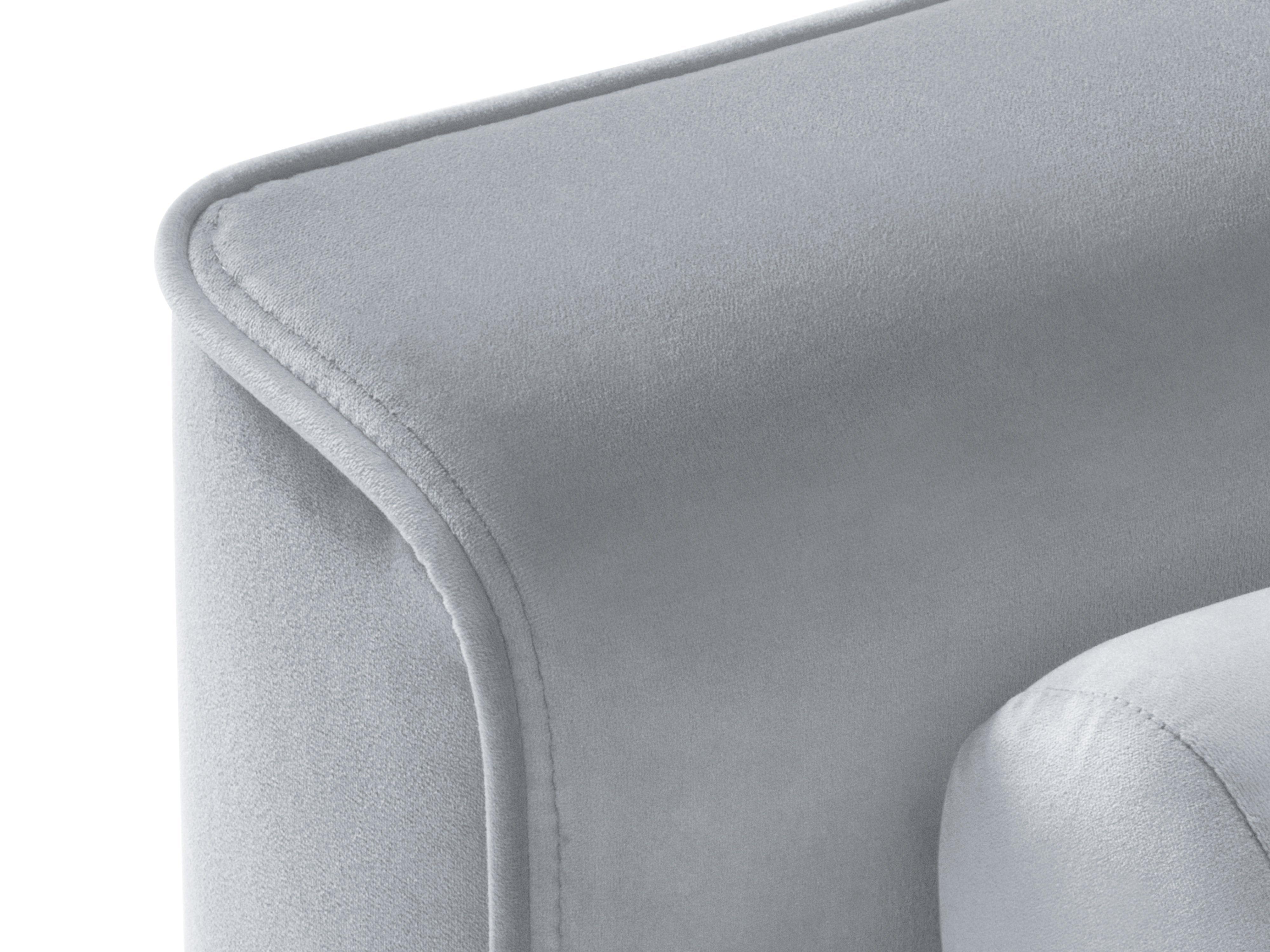 light blue velvet corner