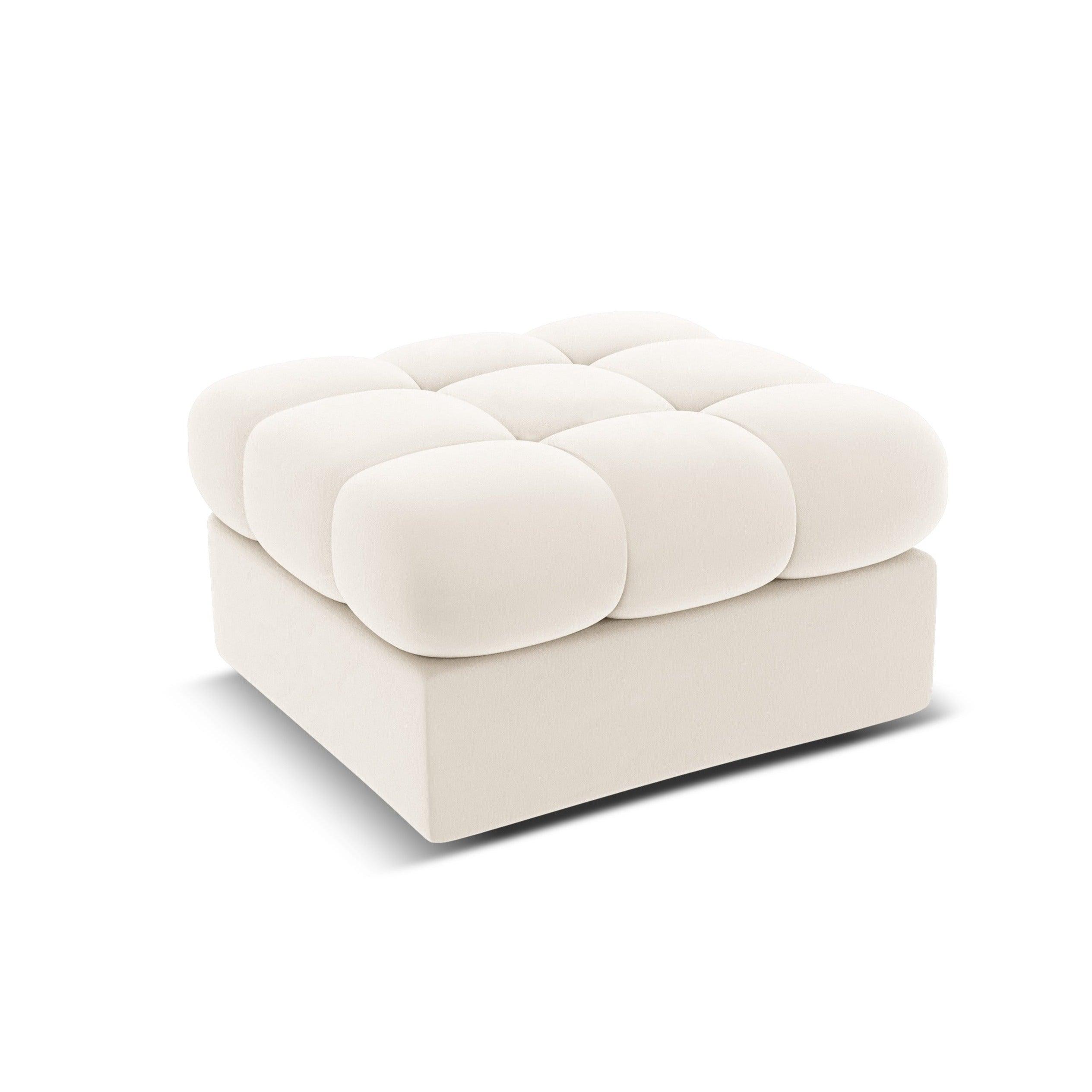 Velvet Pouf, "Justin", 1 Seat, 60x60x38
Made in Europe, Micadoni, Eye on Design