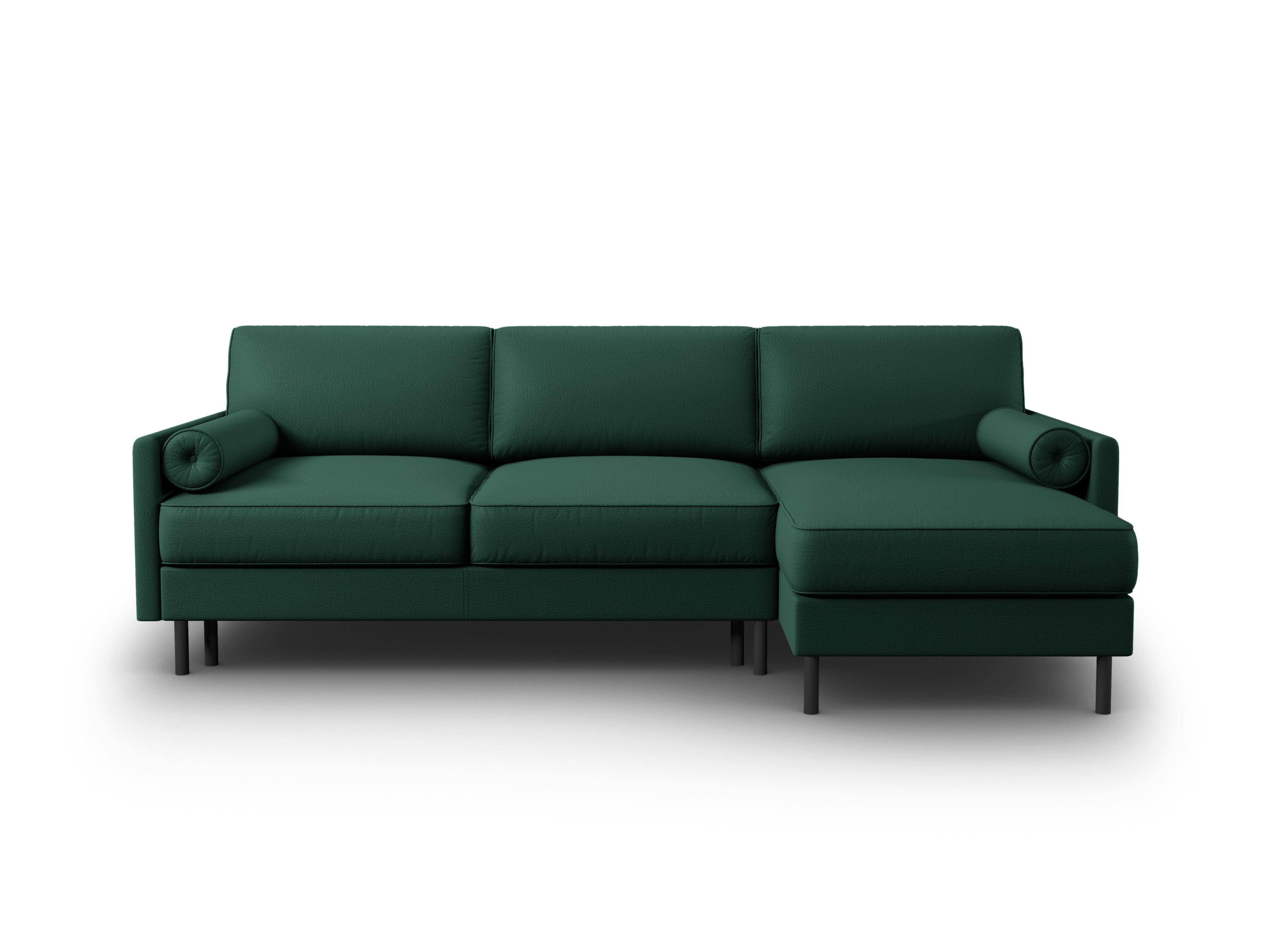 Narożnik prawostronny z funkcją spania SCOTT zielony Micadoni    Eye on Design