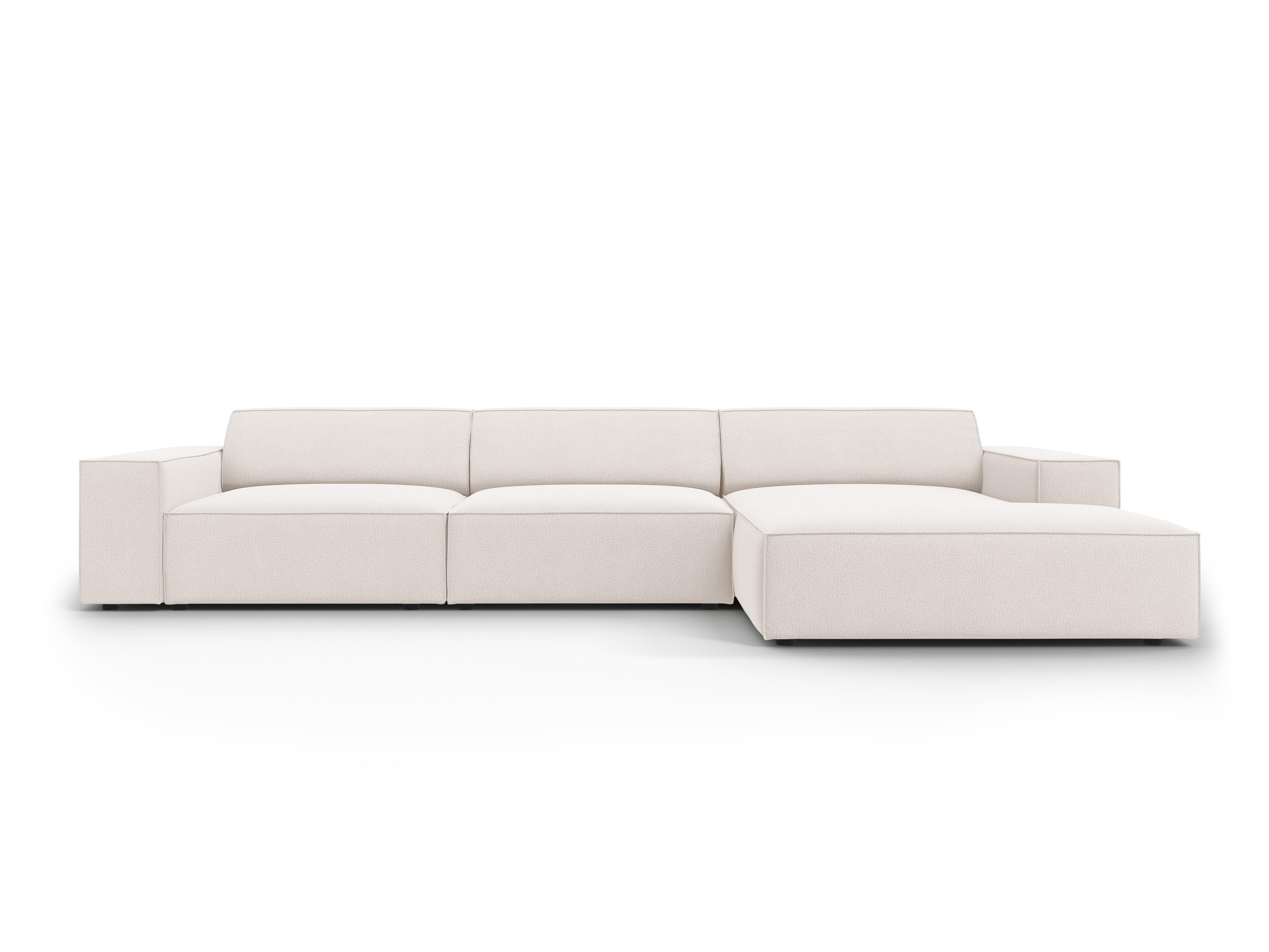 Narożnik prawostronny 4-osobowy JODIE jasnobeżowy Micadoni    Eye on Design