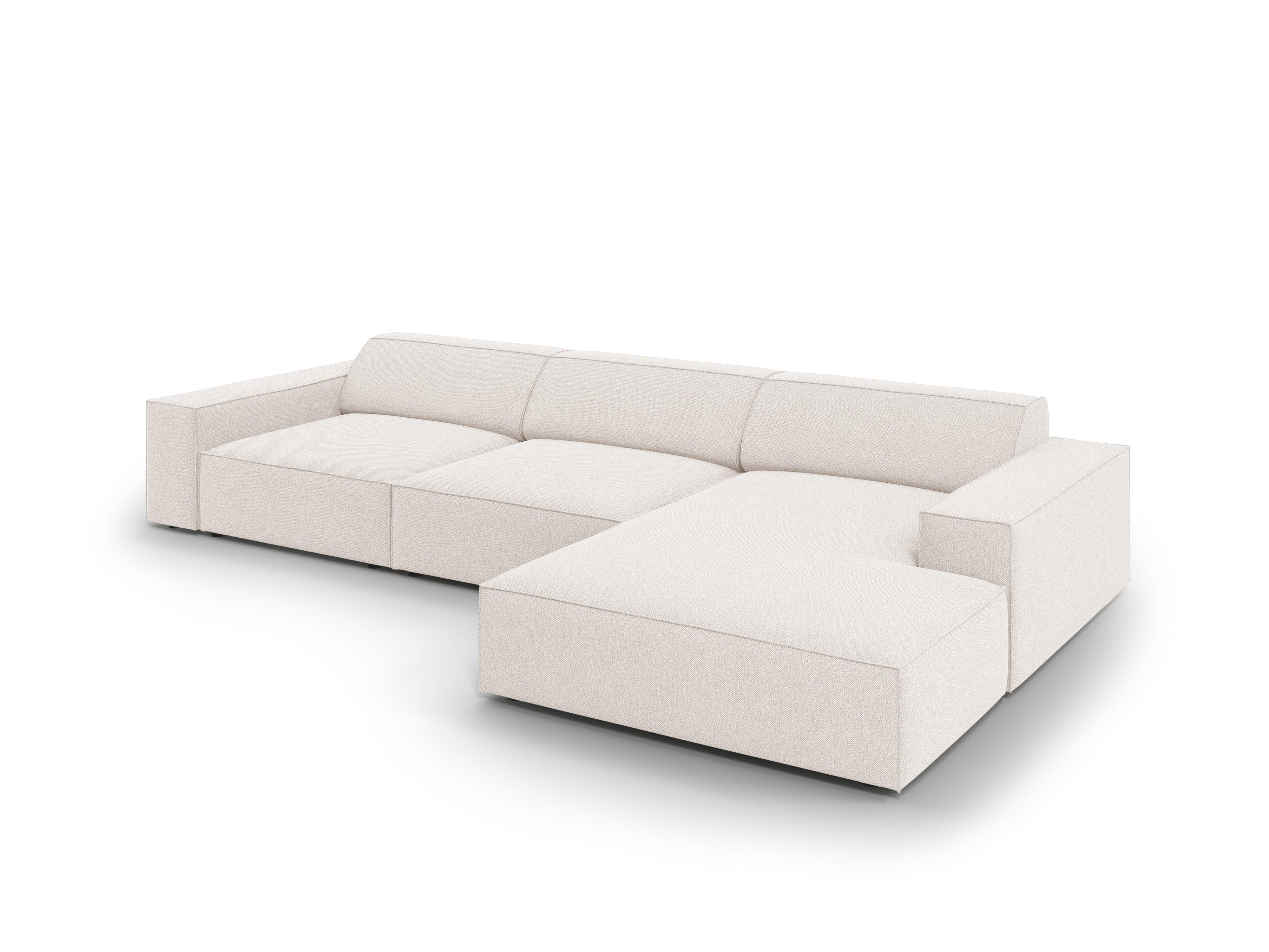 Narożnik prawostronny 4-osobowy JODIE jasnobeżowy Micadoni    Eye on Design