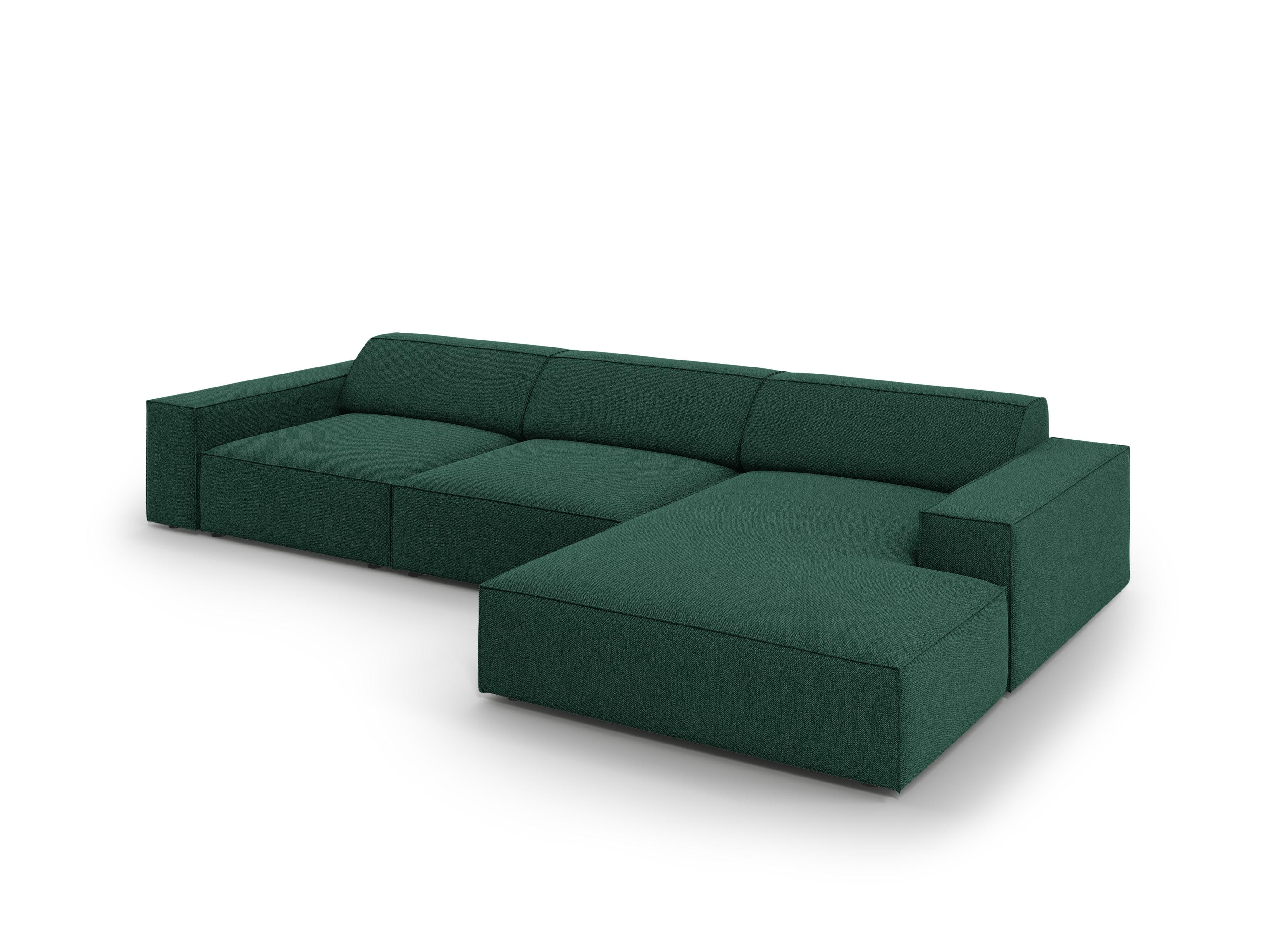 Narożnik prawostronny 4-osobowy JODIE zielony Micadoni    Eye on Design