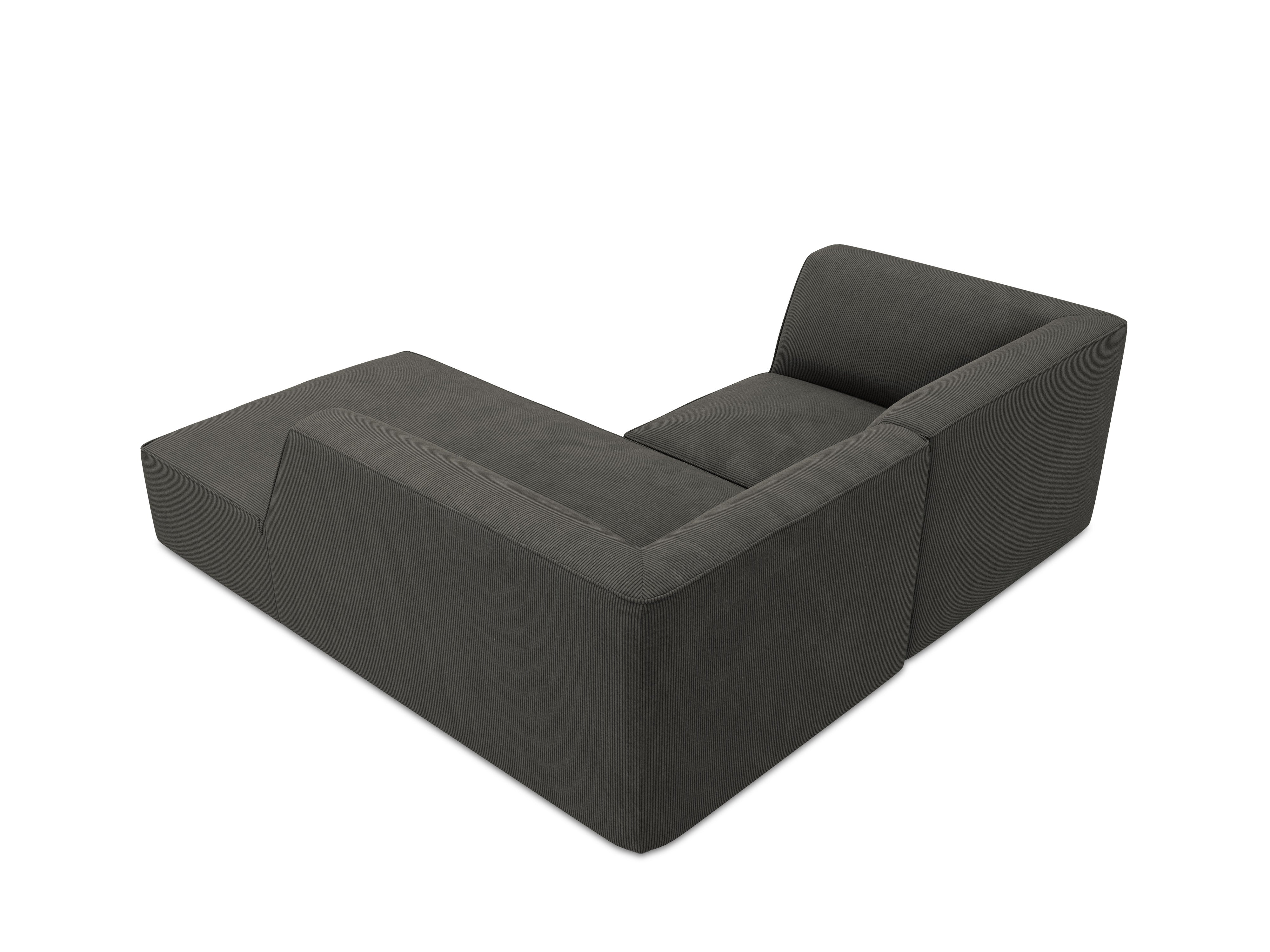 Right -sided corduroy sofa