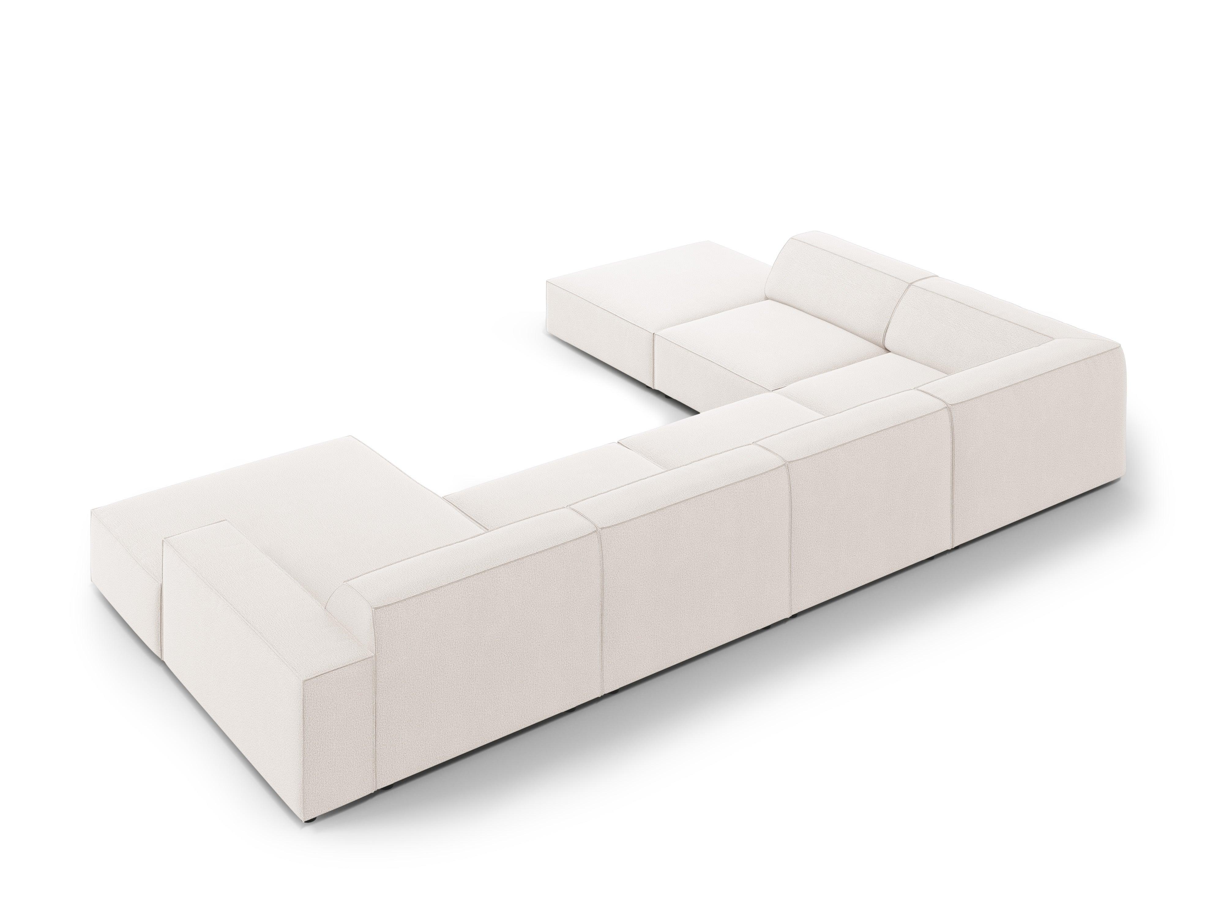 Sofa panoramiczna lewostronna JODIE jasnobeżowy Micadoni    Eye on Design