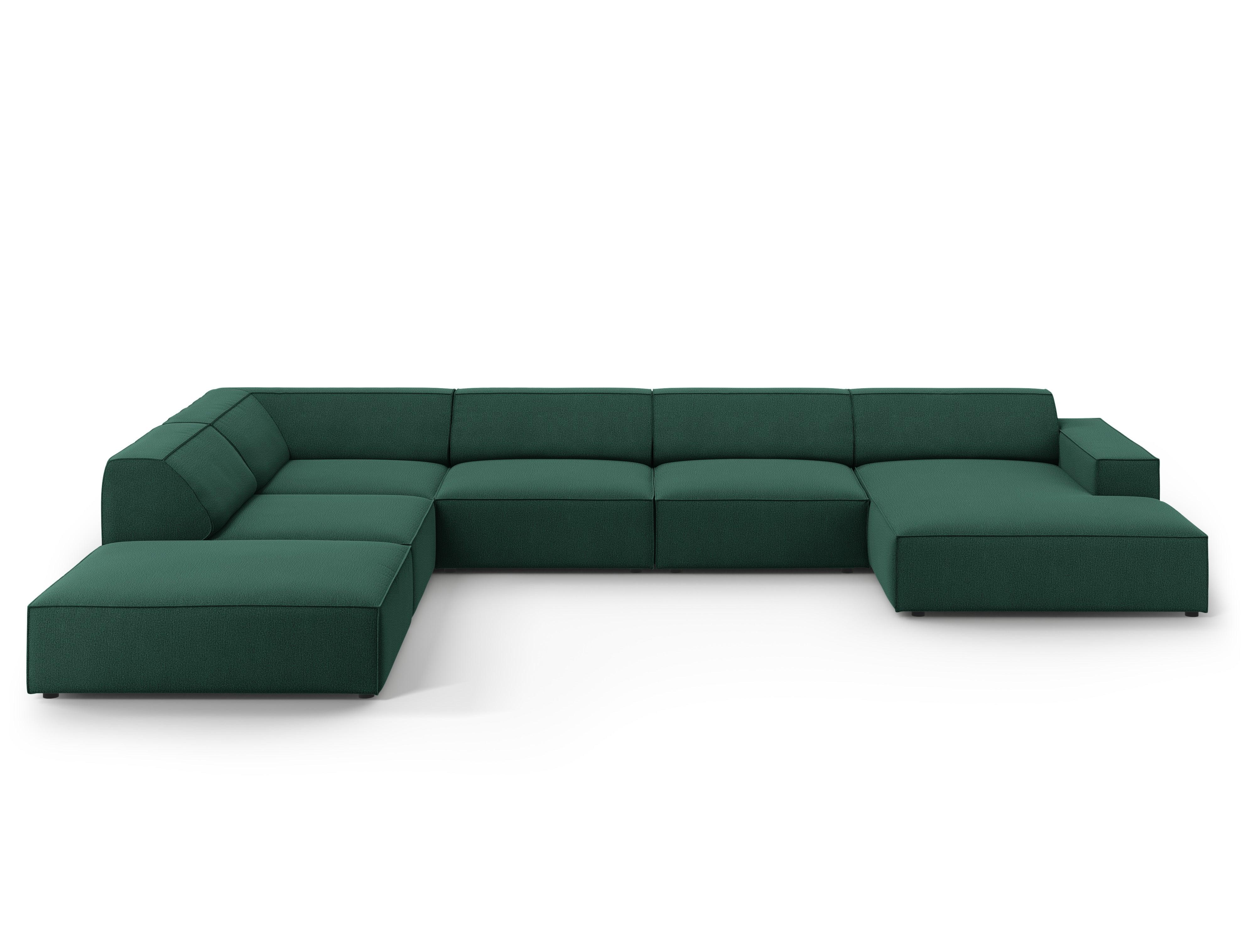 Sofa panoramiczna lewostronna JODIE zielony Micadoni    Eye on Design