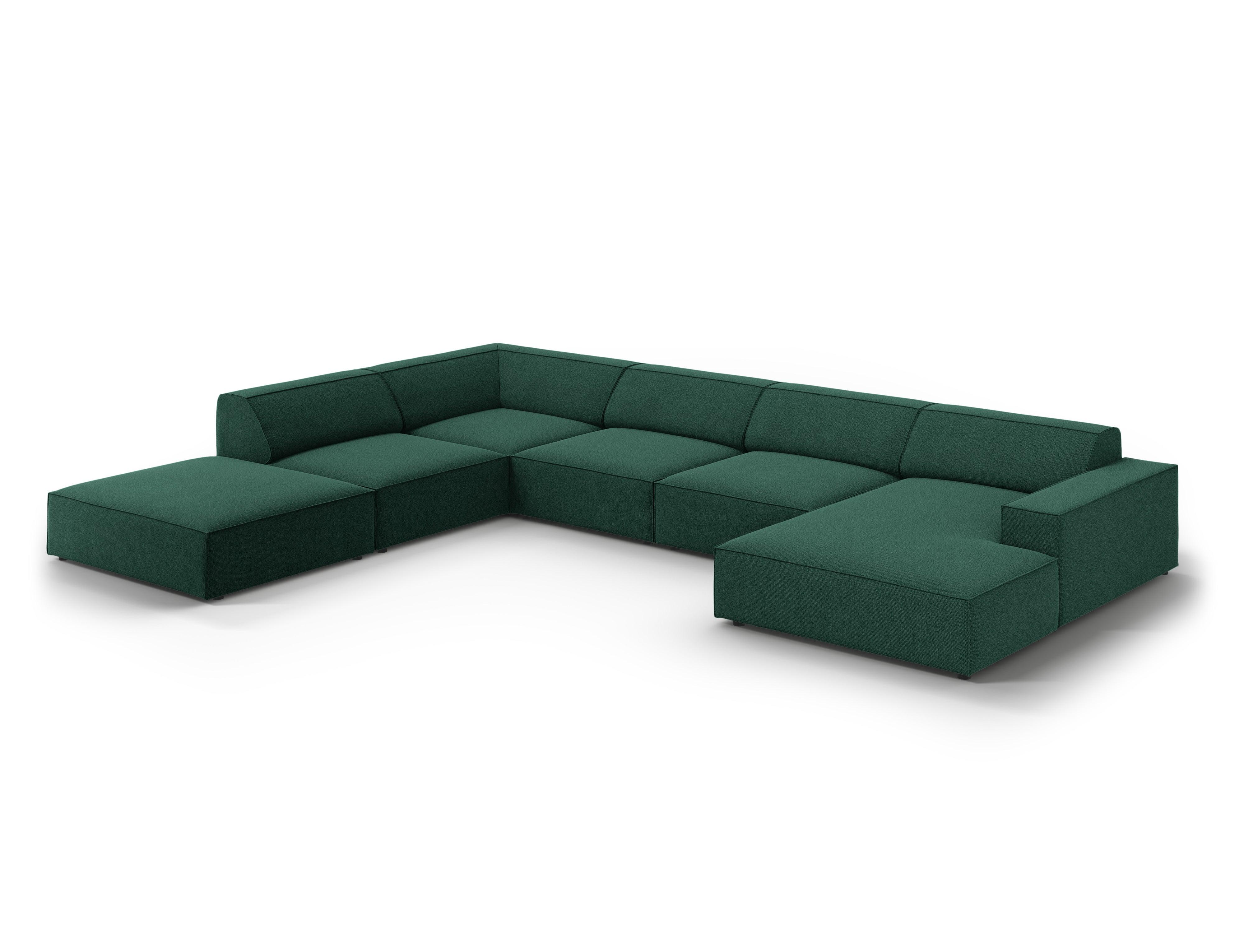 Sofa panoramiczna lewostronna JODIE zielony Micadoni    Eye on Design