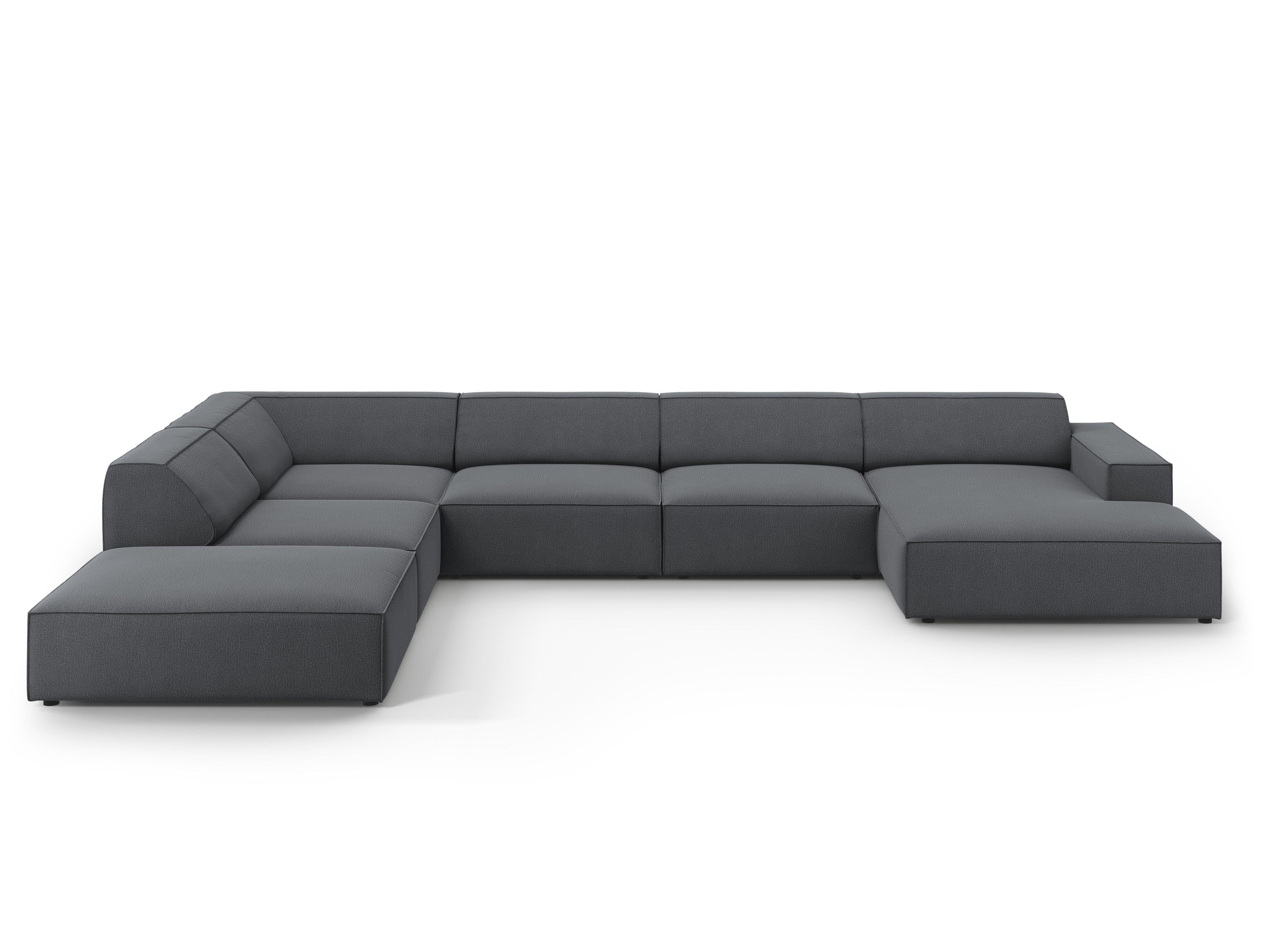 Sofa panoramiczna lewostronna JODIE ciemnoszary Micadoni    Eye on Design