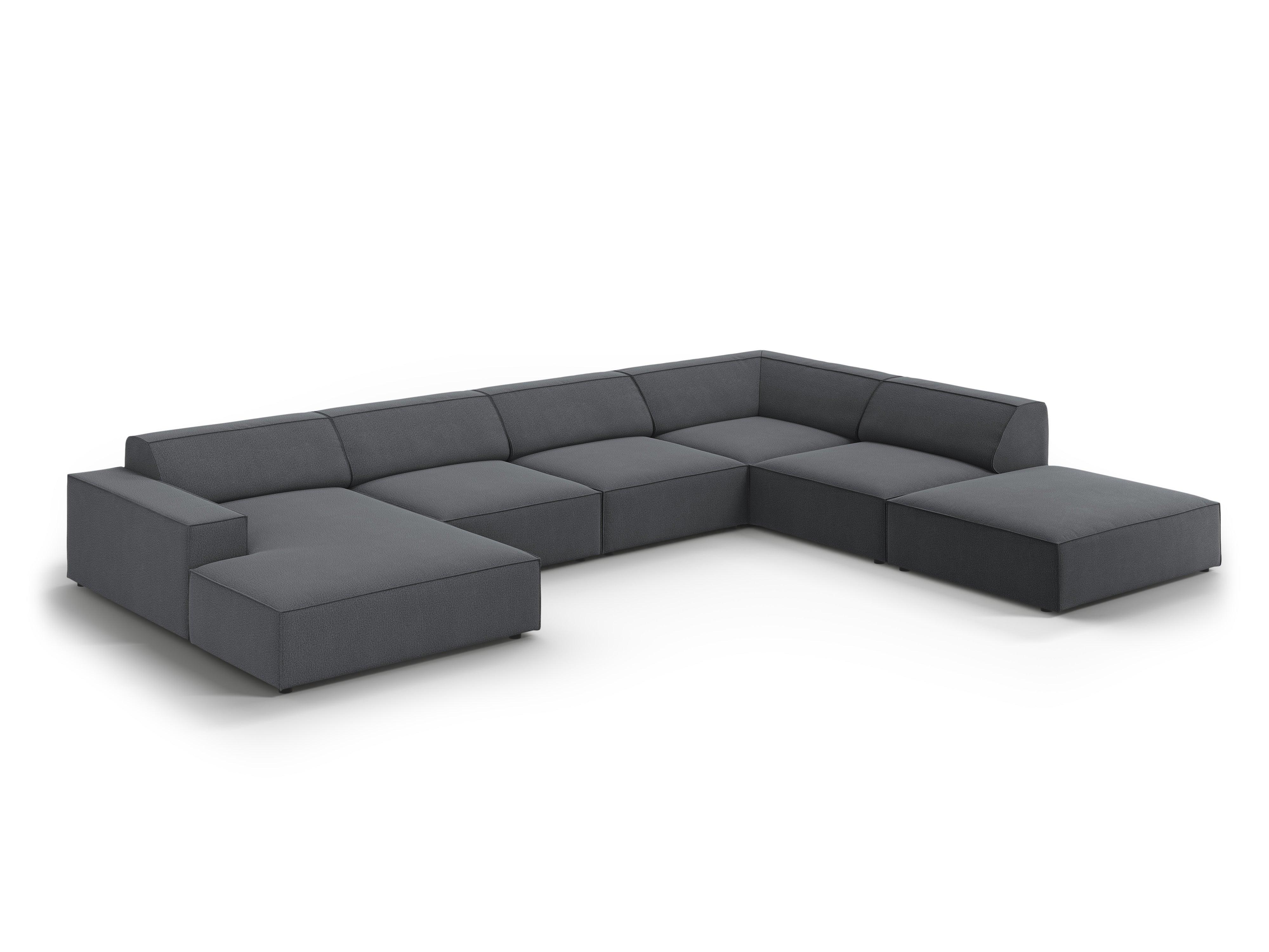 Sofa panoramiczna prawostronna JODIE ciemnoszary Micadoni    Eye on Design